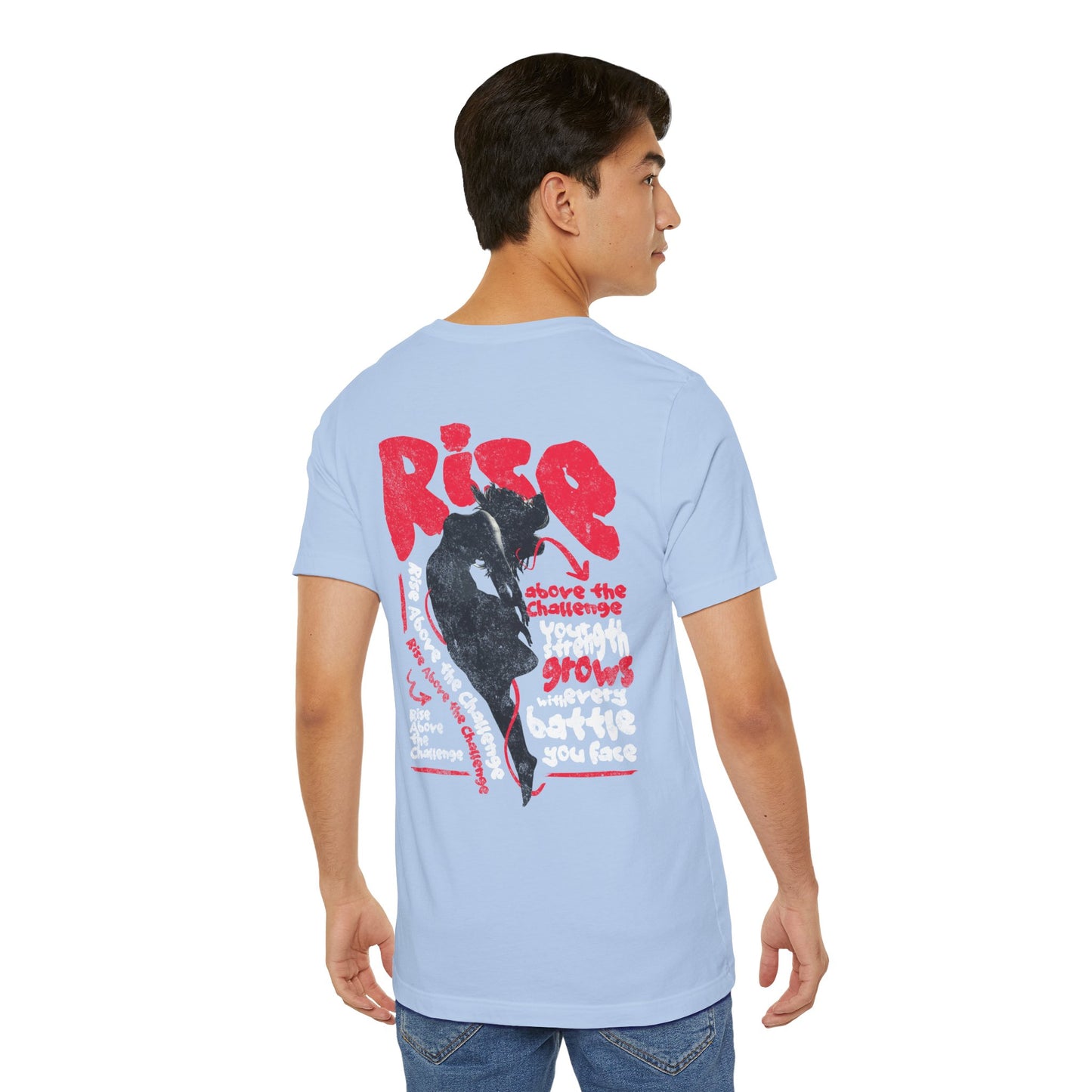 F&BPD - Unisex T-shirt - Rise Tee – Empowerment & Motivation Statement Shirt