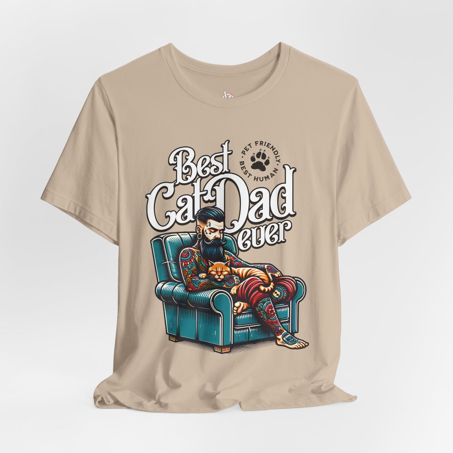 Best Cat Dad Ever Unisex T-Shirt – Perfect Gift for Cat Lovers - FPD