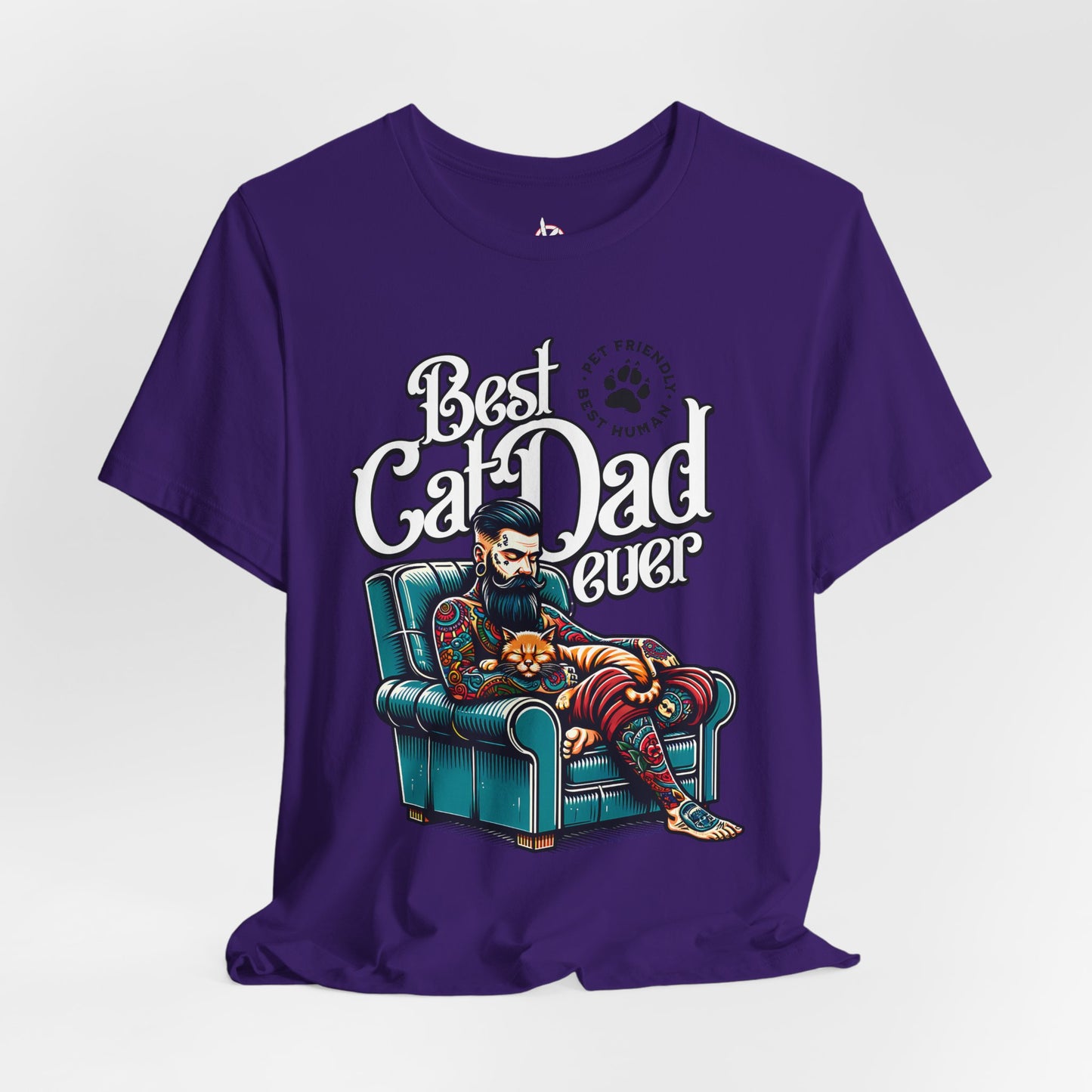 Best Cat Dad Ever Unisex T-Shirt – Perfect Gift for Cat Lovers - FPD