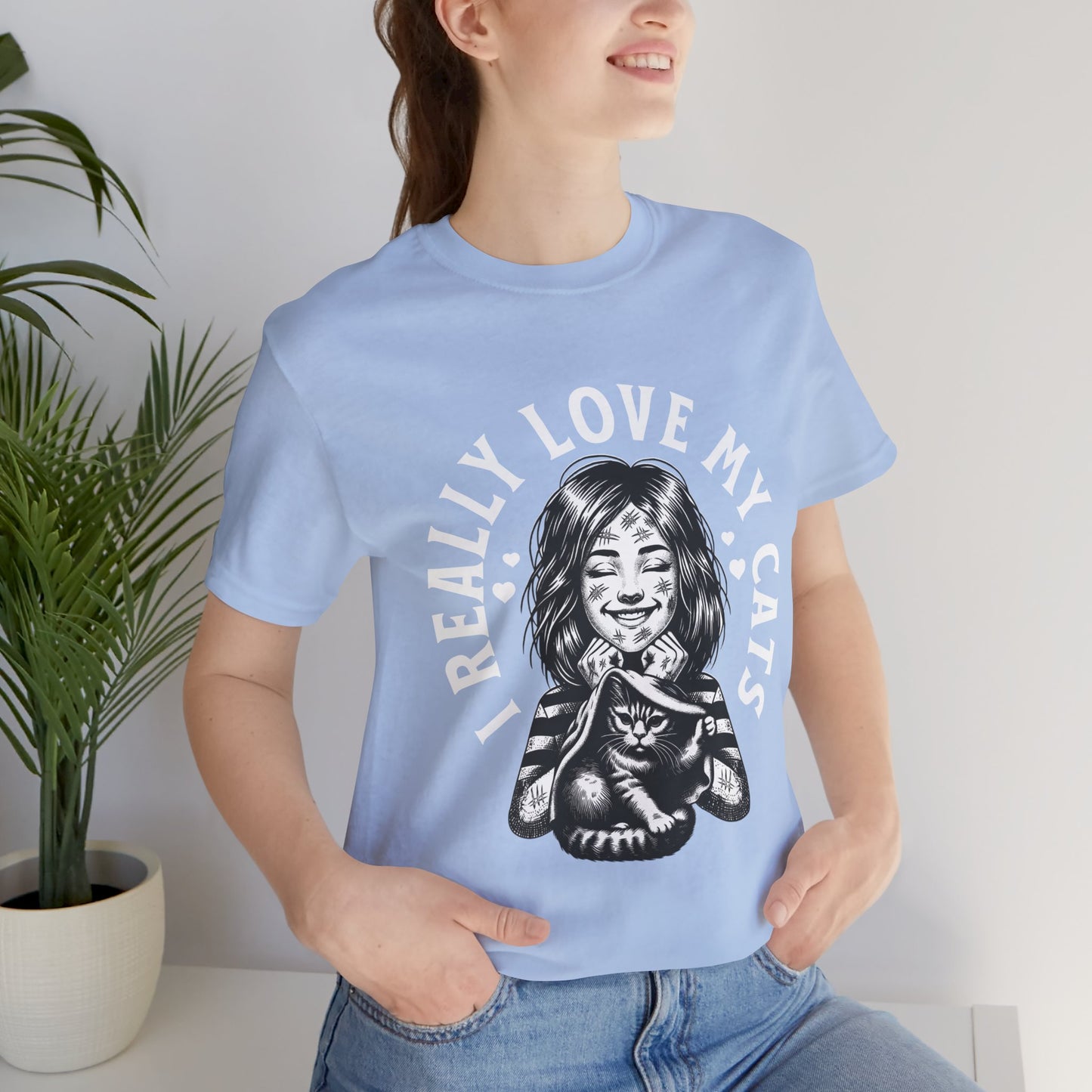 I Really Love My Cats T-Shirt | Cute Cat Lover Unisex Tee - FPD