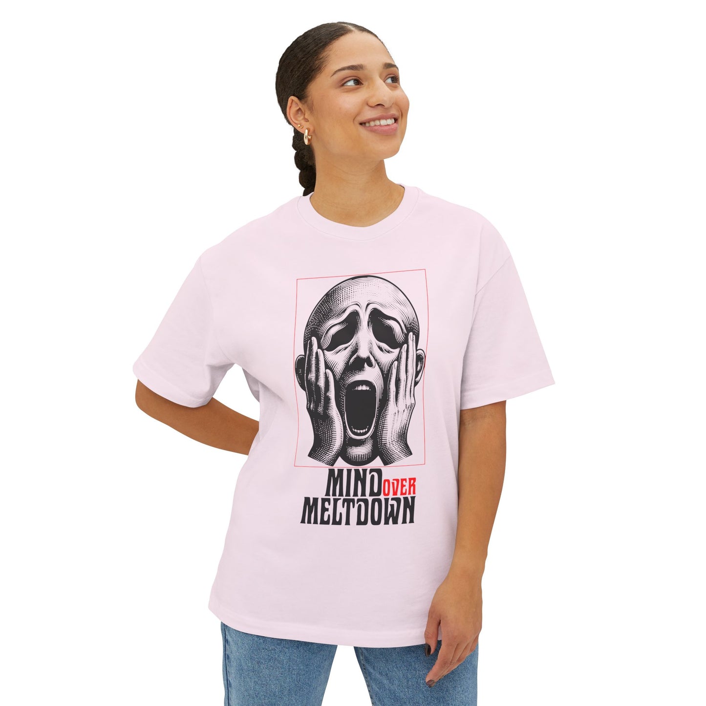 FPD - Mind Over Meltdown Oversized Tee — Mental Strength Statement Shirt