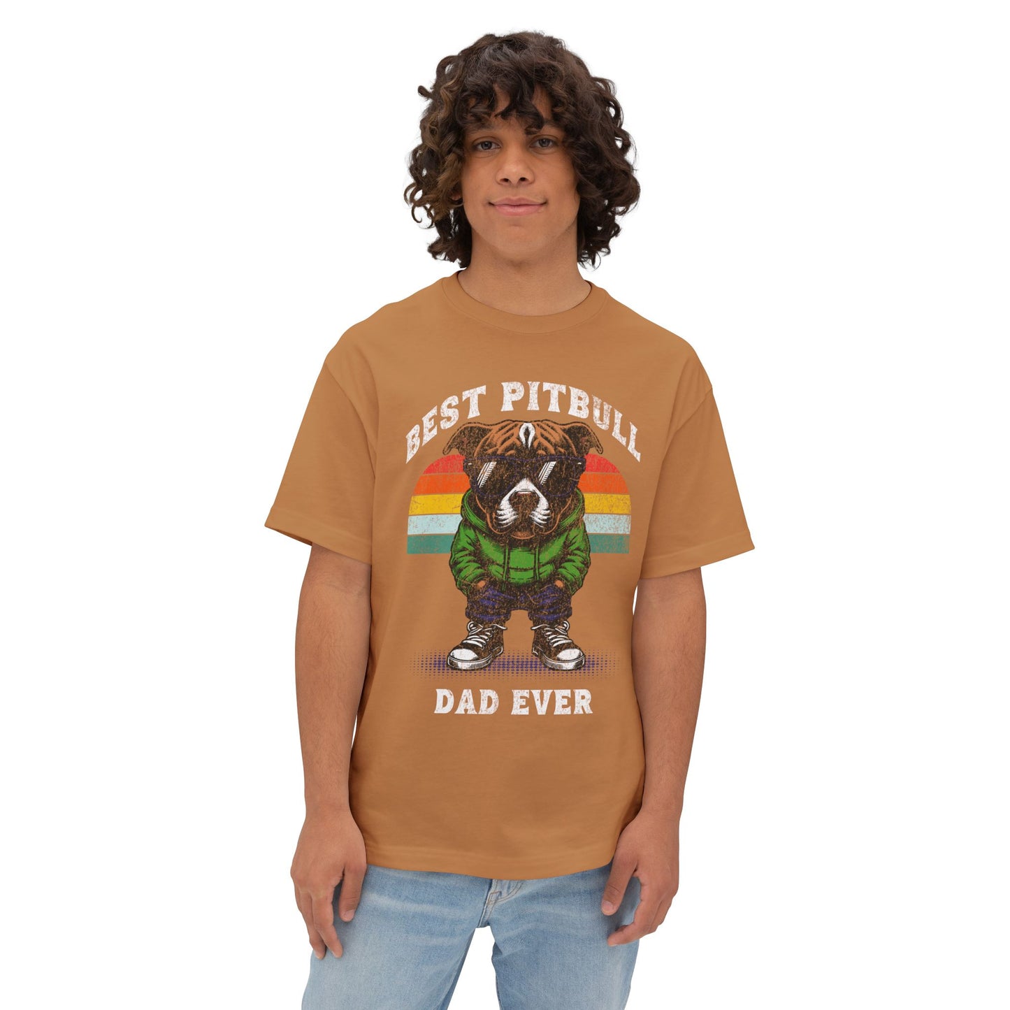 FPD - Best Pitbull Dad Oversized Tee – Dog Lover Streetwear