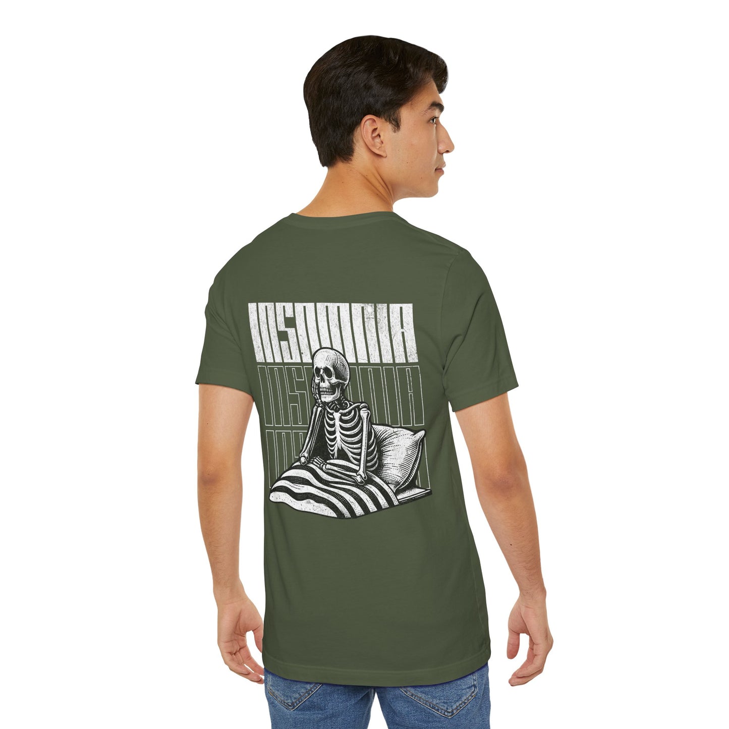F&BPD - Unisex T-shirt - Insomnia Tee – Late Night Mind Battle Statement Shirt
