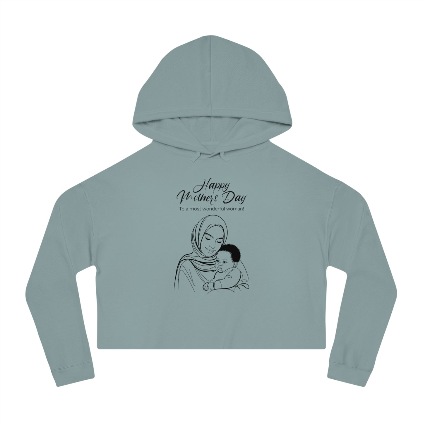 Mother’s Day Cropped Hoodie – Stylish Gift for Moms, Modern Unisex Fit