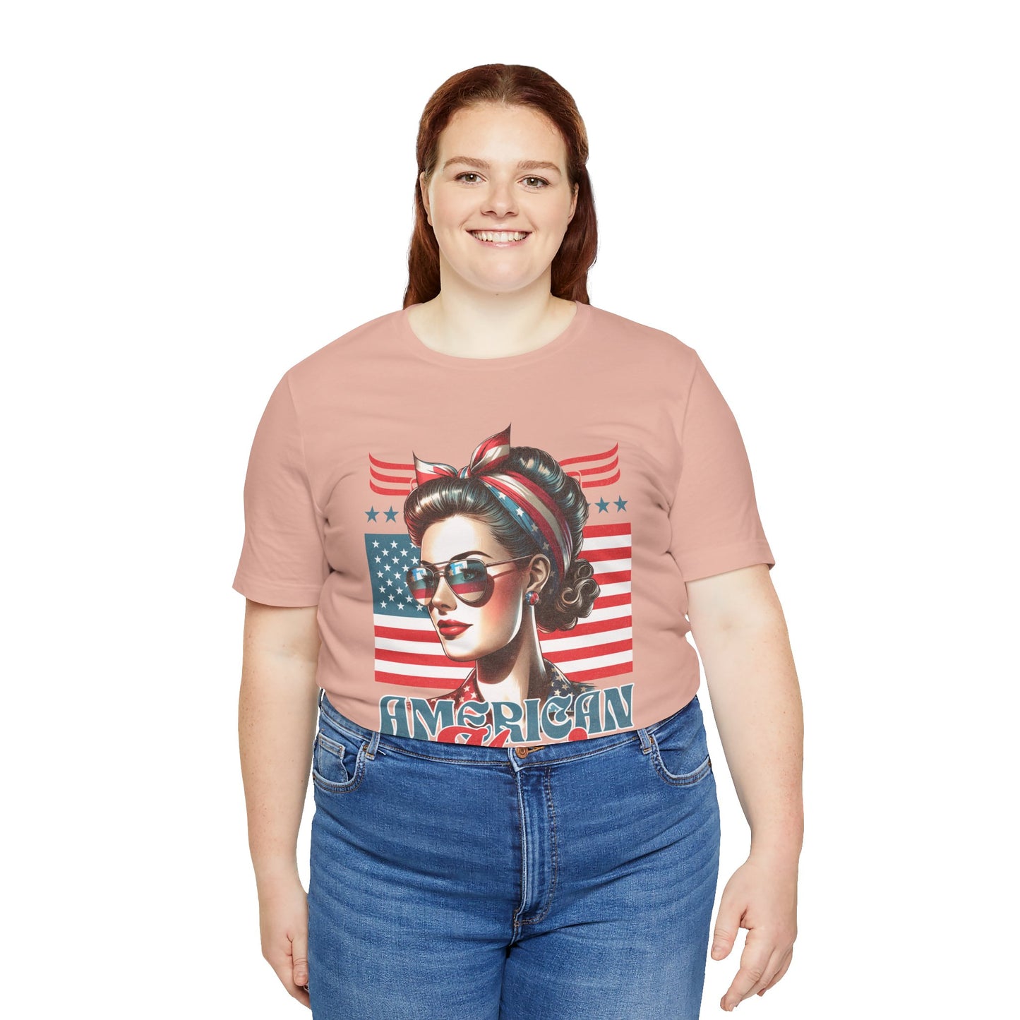 American Mom T-Shirt – Patriotic Tee for Moms