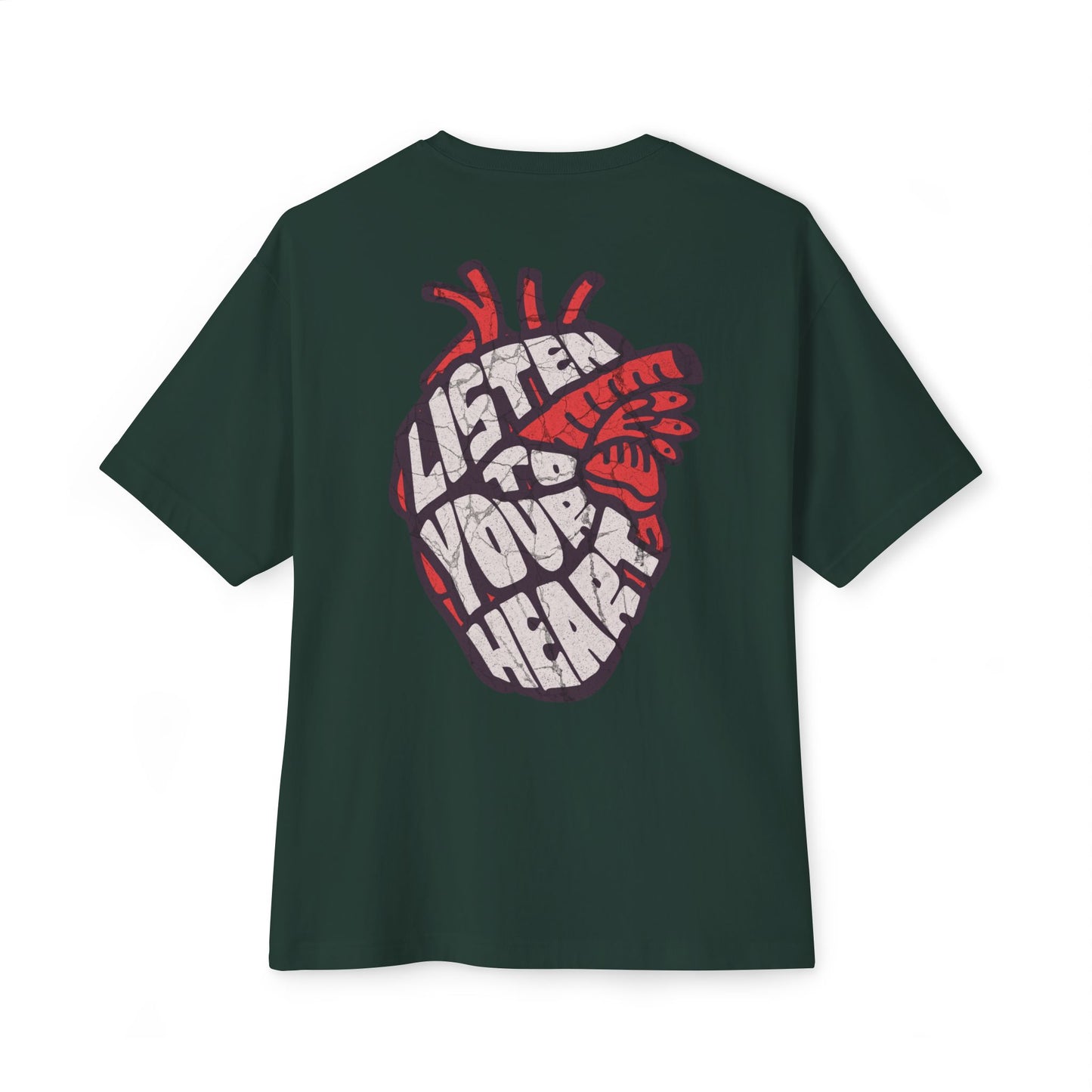 F&BPD - Listen to Your Heart Oversized Tee – Intuition Statement Streetwear