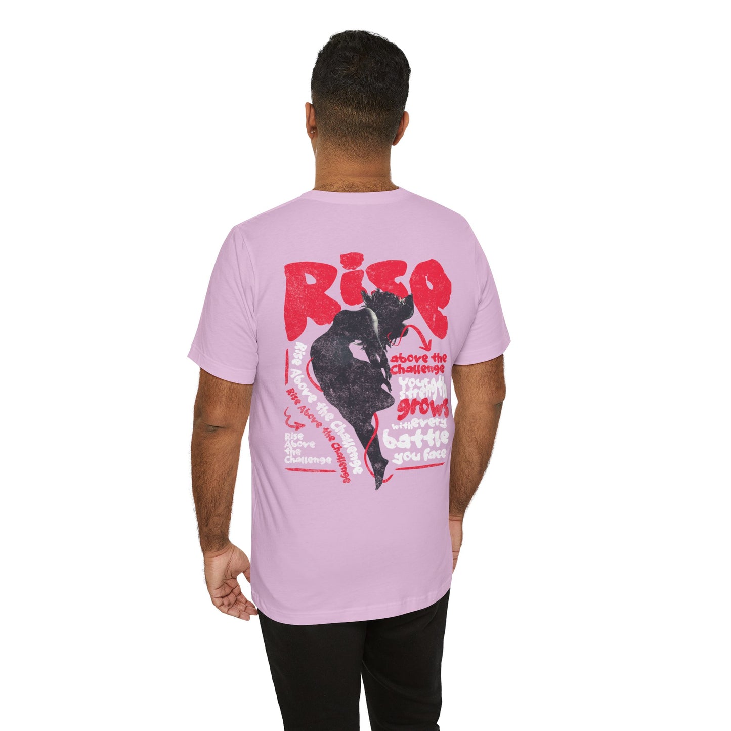 F&BPD - Unisex T-shirt - Rise Tee – Empowerment & Motivation Statement Shirt