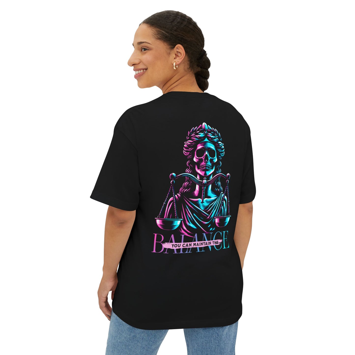 F&BPD - Maintain the Balance Oversized Tee – Mindfulness Statement Streetwear
