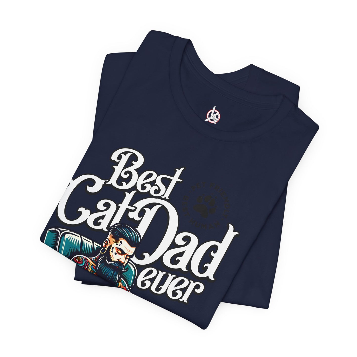 Best Cat Dad Ever Unisex T-Shirt – Perfect Gift for Cat Lovers - FPD