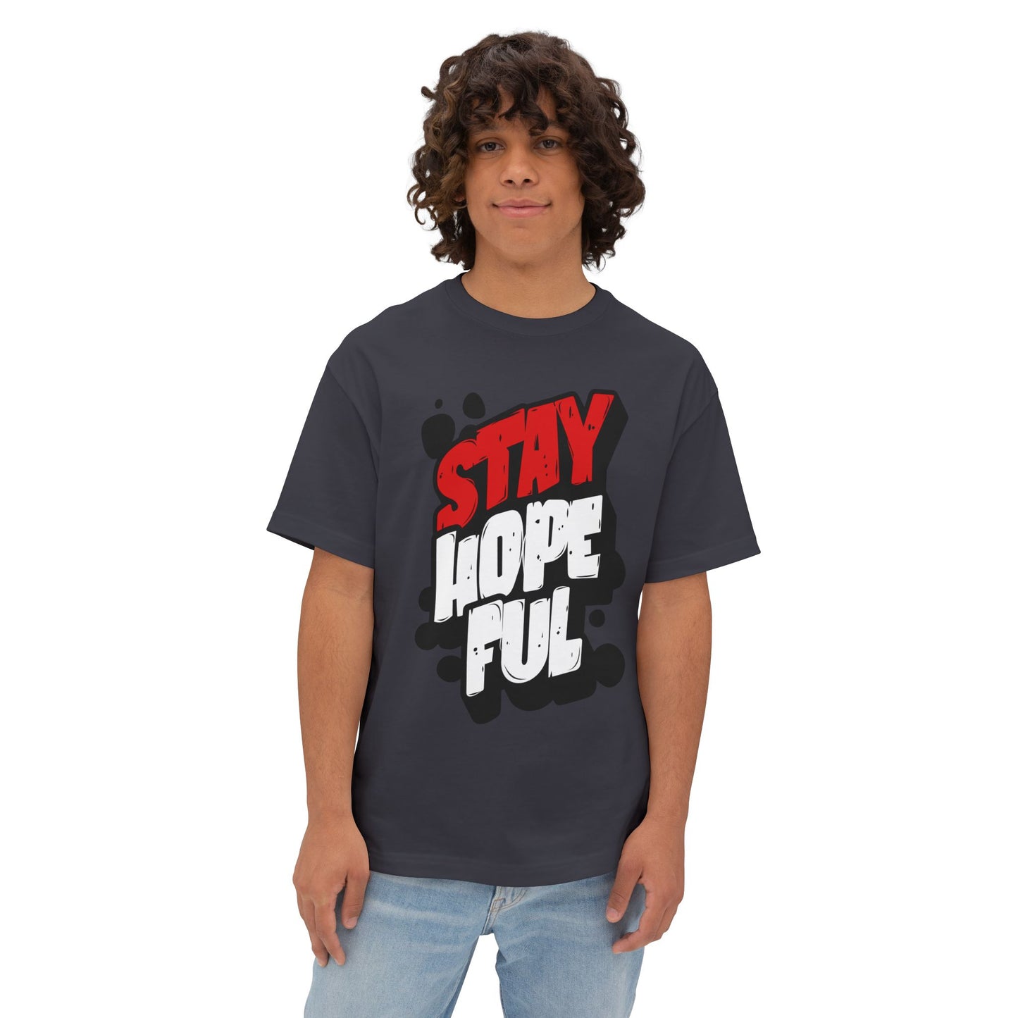 FPD - Stay Hopeful Oversized Tee — Light in Dark Times Statement Shirt
