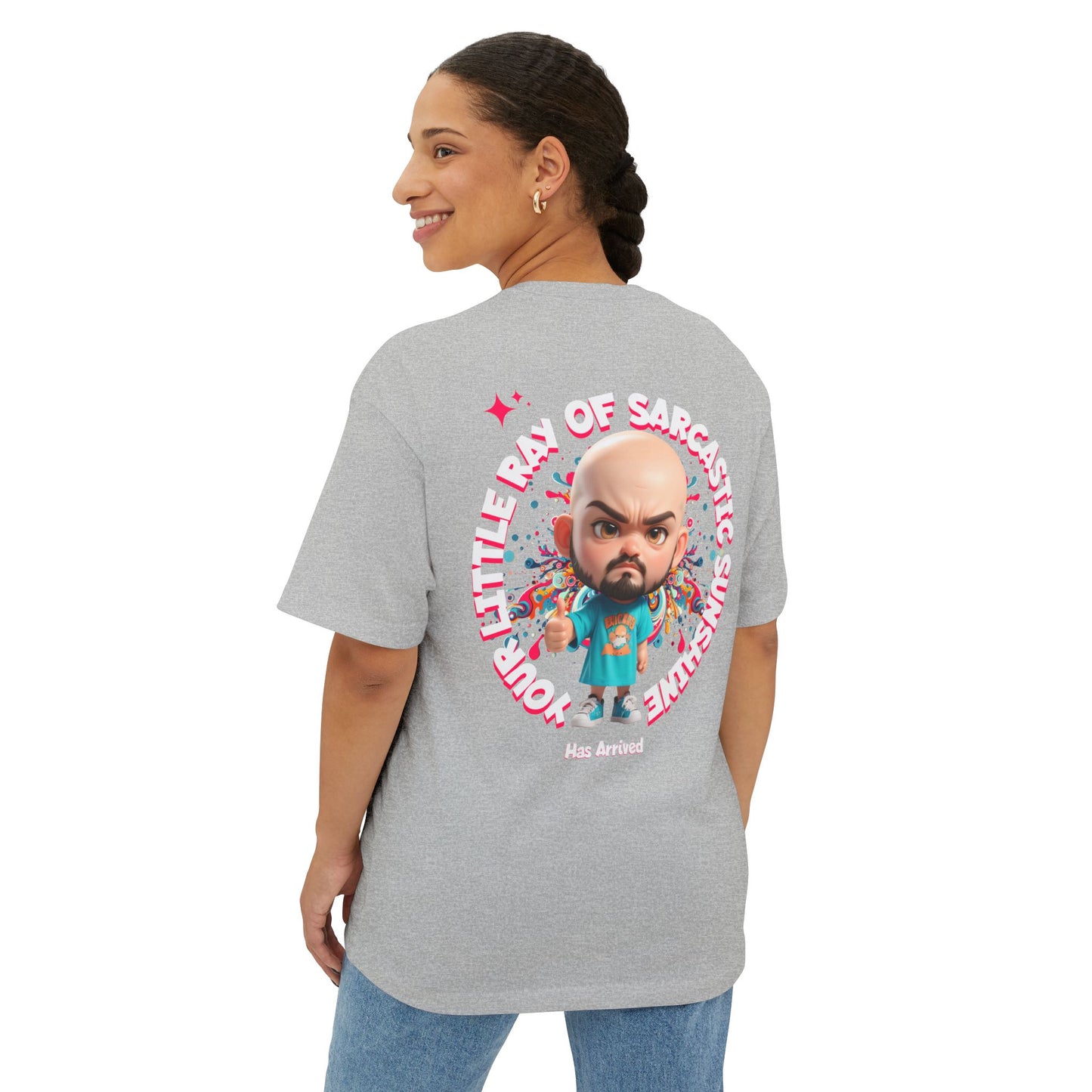 Your Little Ray of Sarcastic Sunshine Oversized Graphic Tee – BPD Humor Shirt