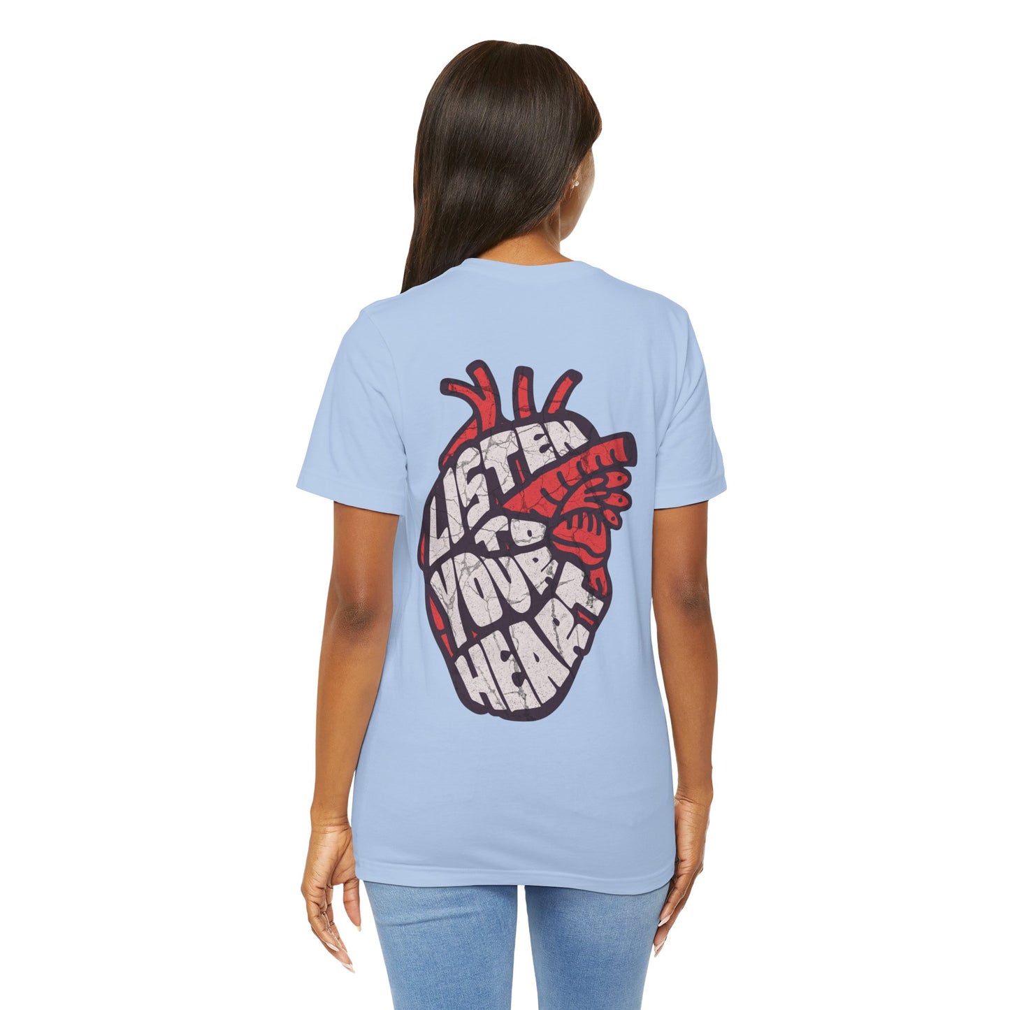 F&BPD - Unisex T-shirt - Listen to Your Heart Tee – Intuition & Emotion Statement Shirt