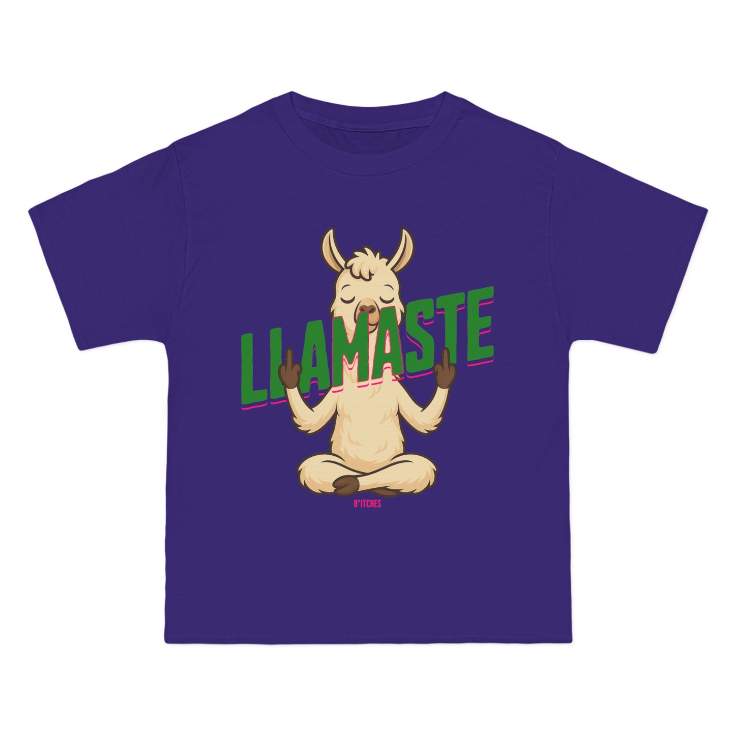 Funny Oversized T-Shirt Print – Yoga Llama Graphic Tee for Men & Women
