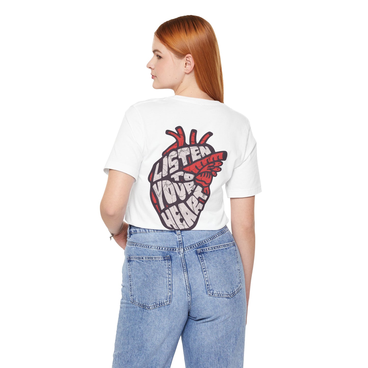 F&BPD - Unisex T-shirt - Listen to Your Heart Tee – Intuition & Emotion Statement Shirt