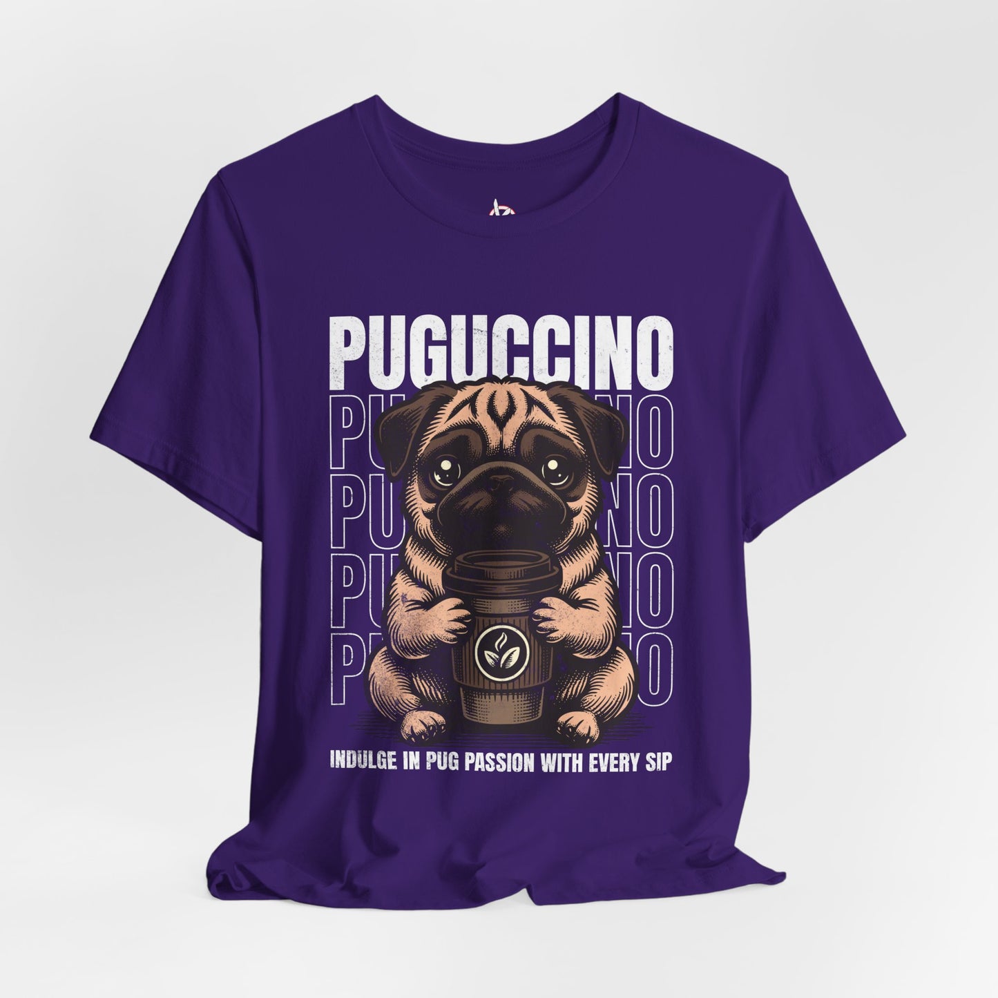 FPD - Unisex T-shirt - Puguccino Tee – Coffee & Pug Lover Statement Shirt