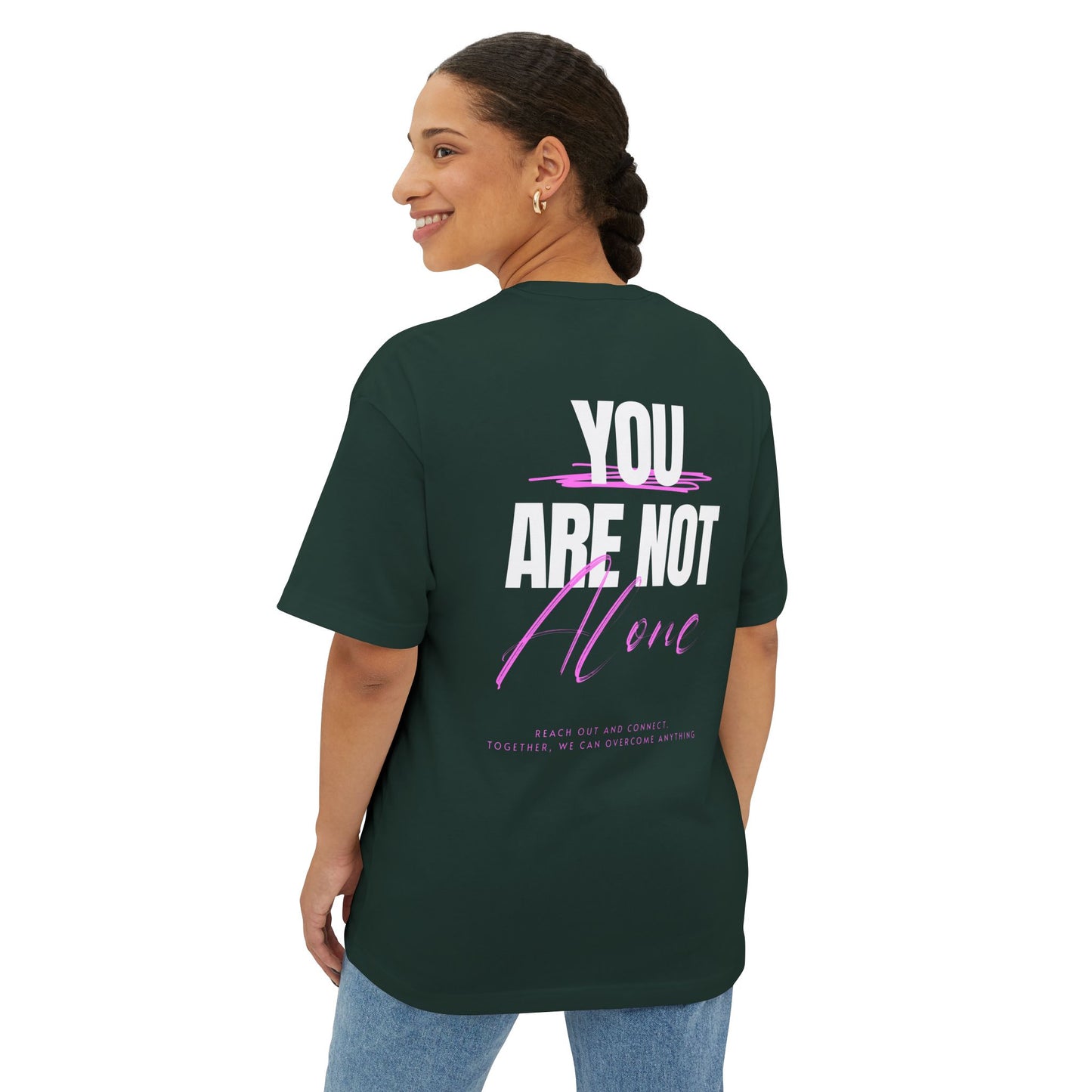 F&BPD - You Are Not Alone Oversized Tee – Hope & Awareness Shirt