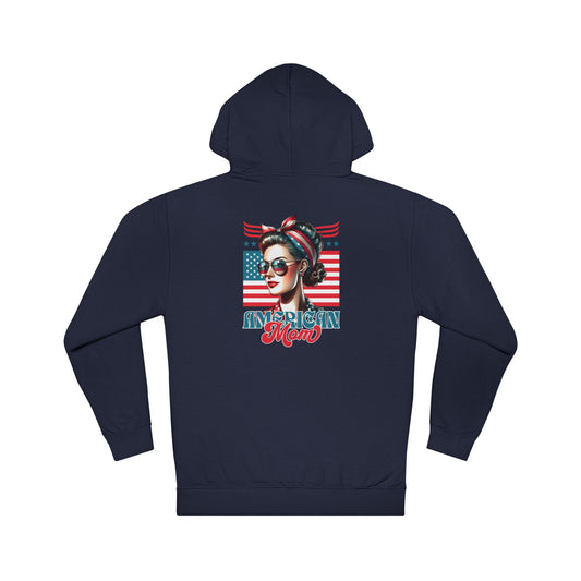 American Mom Hoodie – Cozy Patriotic Sweatshirt for Moms