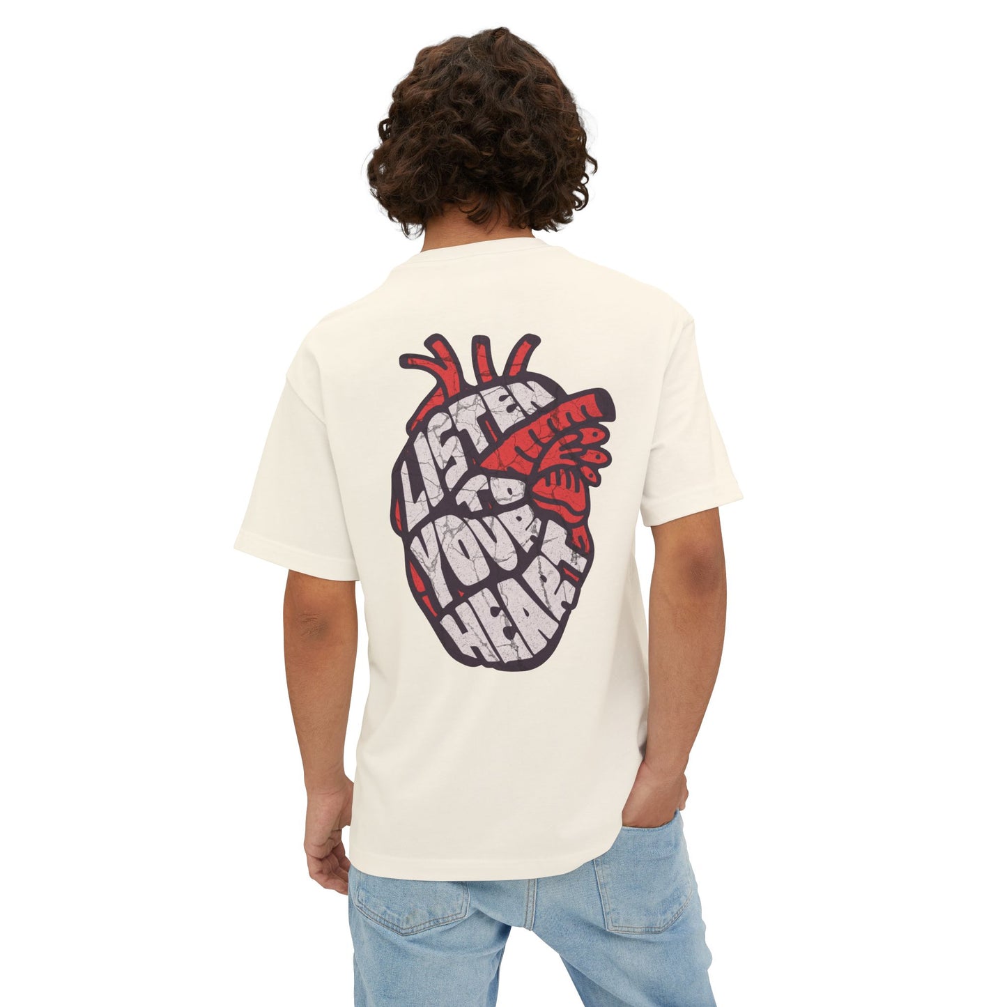 F&BPD - Listen to Your Heart Oversized Tee – Intuition Statement Streetwear