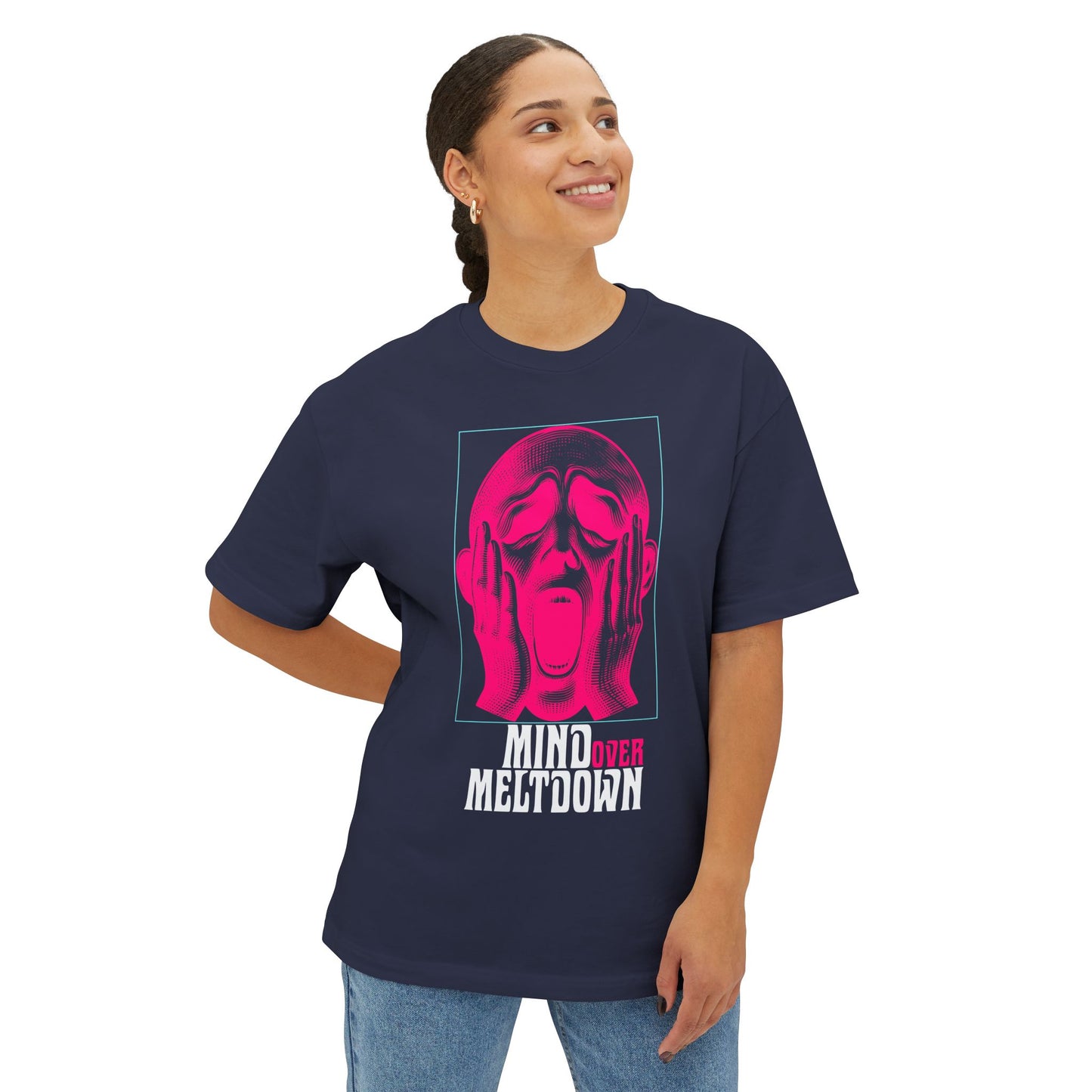 FPD - Mind Over Meltdown Oversized Tee — Mental Strength Statement Shirt
