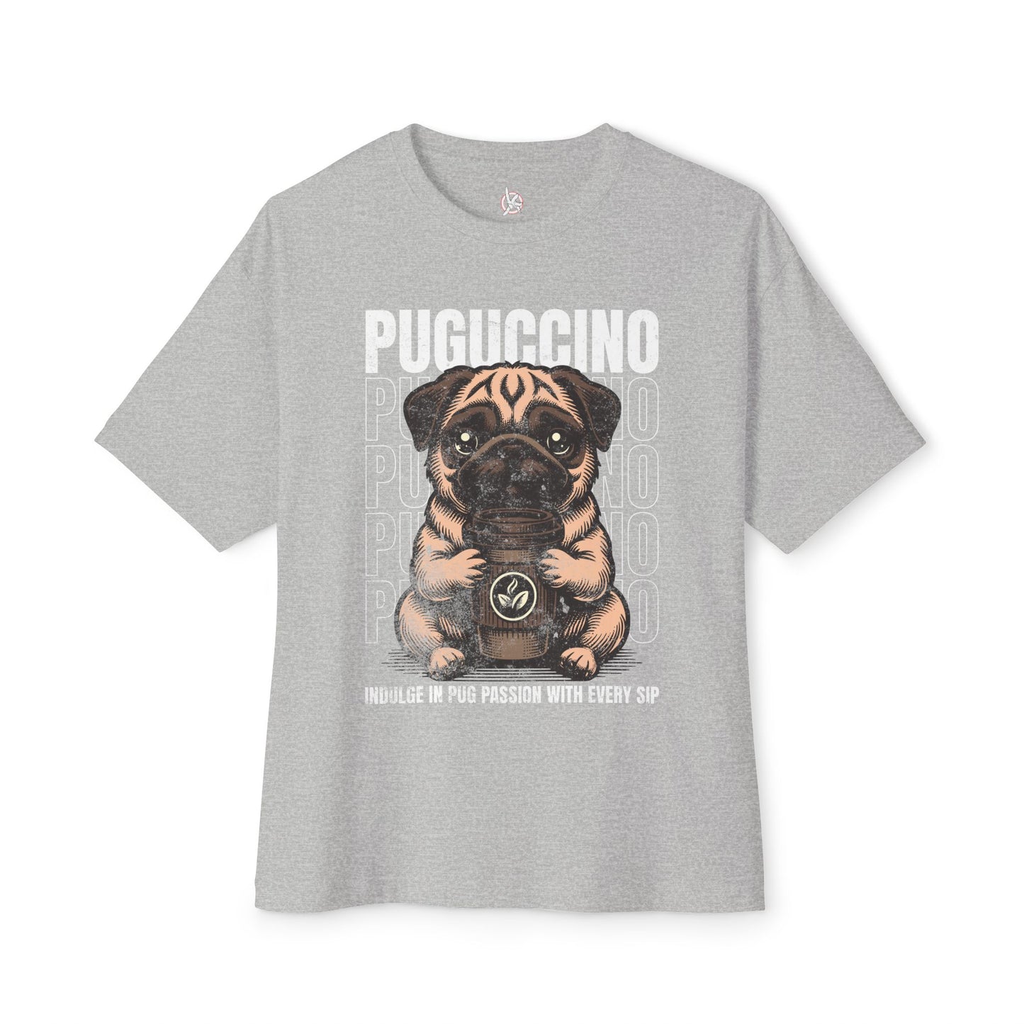FPD - Puguccino Oversized Tee – Coffee & Pug Lover Streetwear
