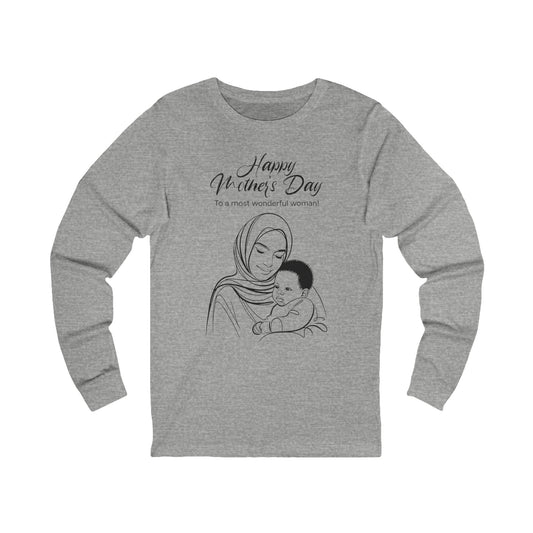 Mother’s Day Long Sleeve T-Shirt – Thoughtful Gift for Moms, Comfortable Unisex Tee