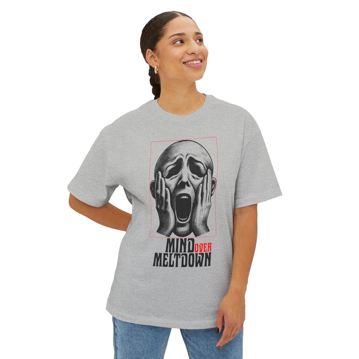 FPD - Mind Over Meltdown Oversized Tee — Mental Strength Statement Shirt