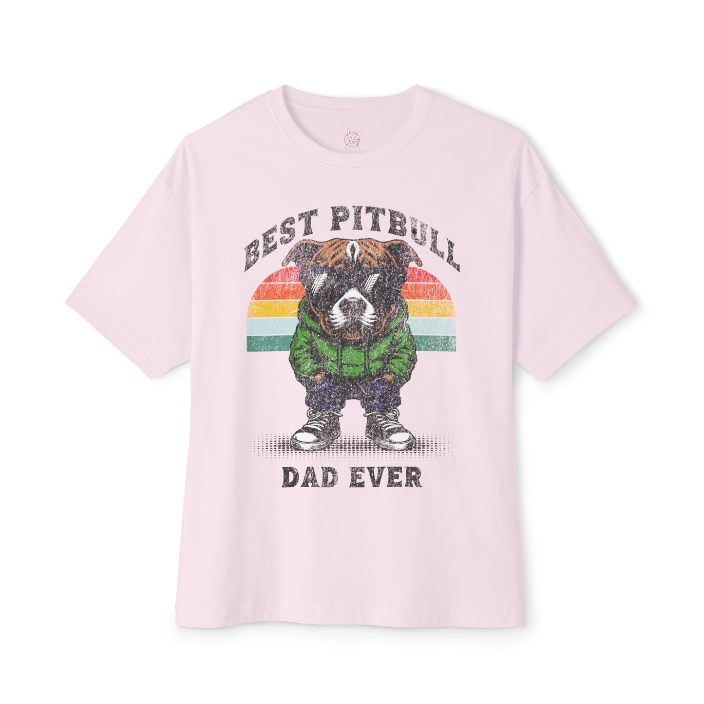 FPD - Best Pitbull Dad Oversized Tee – Dog Lover Streetwear