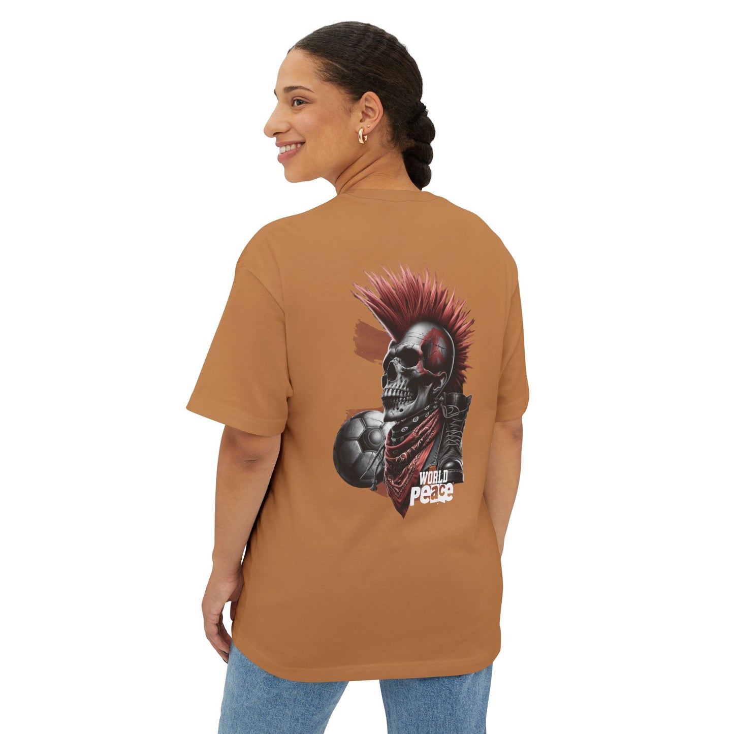 F&BPD - World Peace Oversized Tee – Hope & Unity Statement Shirt
