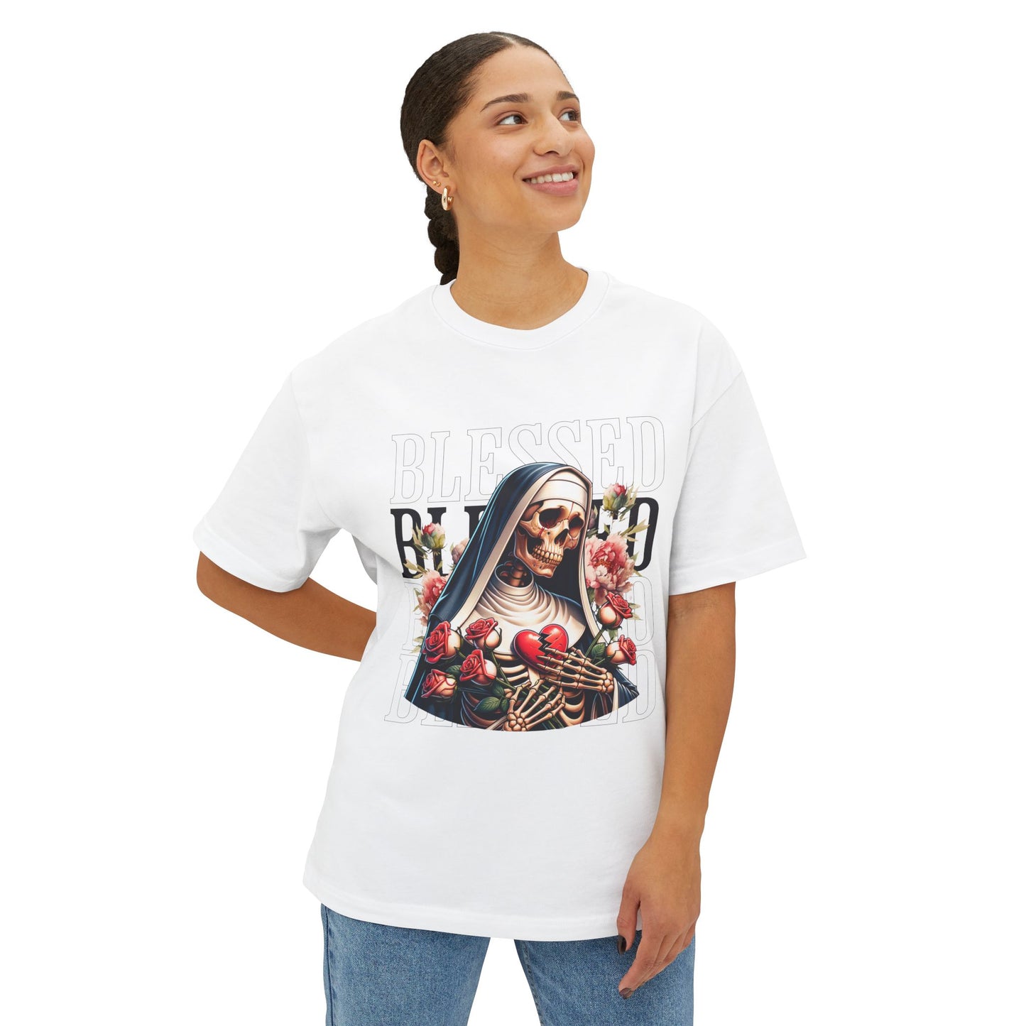 FPD - Blessed Oversized Tee – Minimalist Faith & Gratitude Shirt