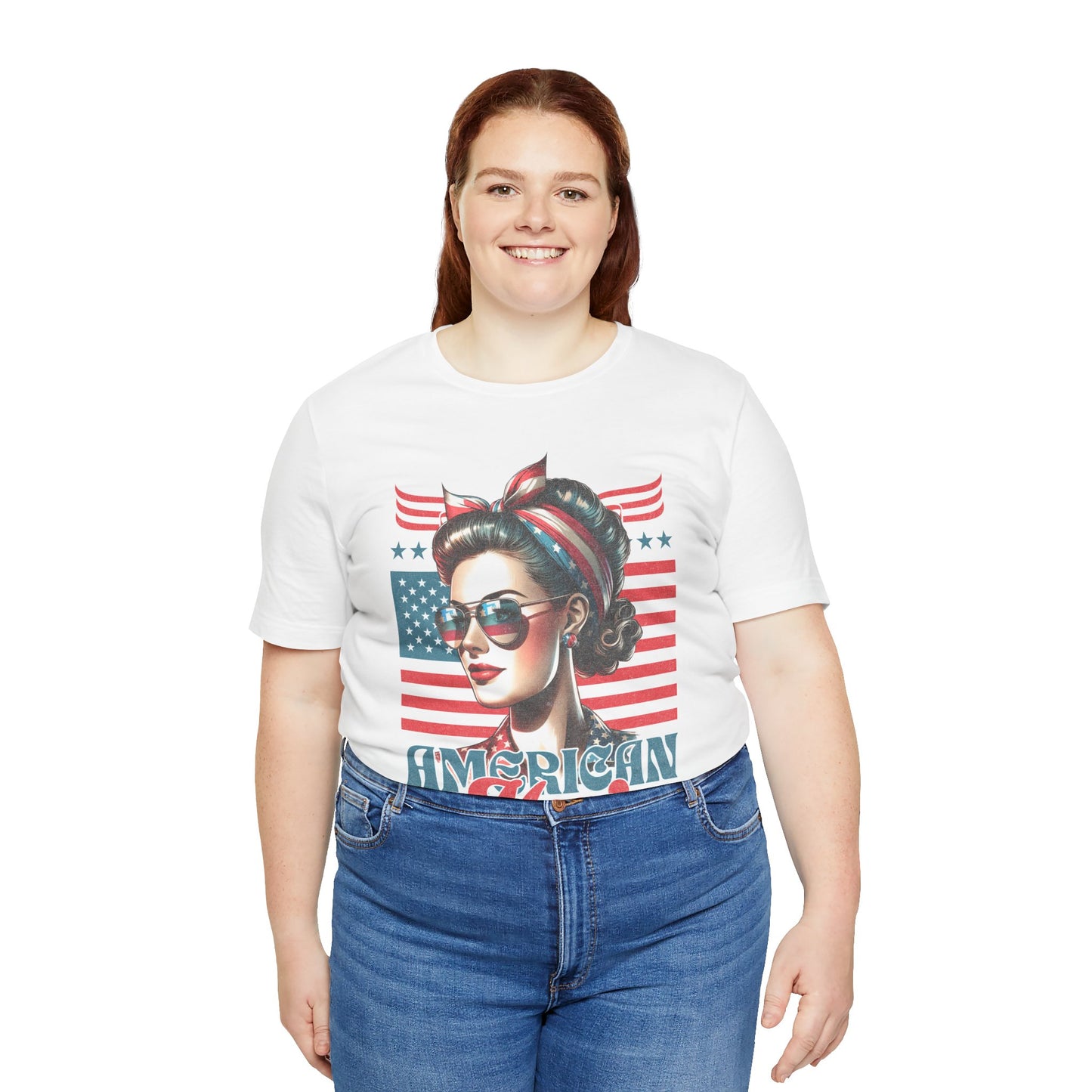 American Mom T-Shirt – Patriotic Tee for Moms