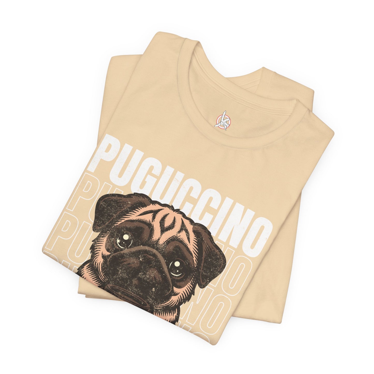 FPD - Unisex T-shirt - Puguccino Tee – Coffee & Pug Lover Statement Shirt