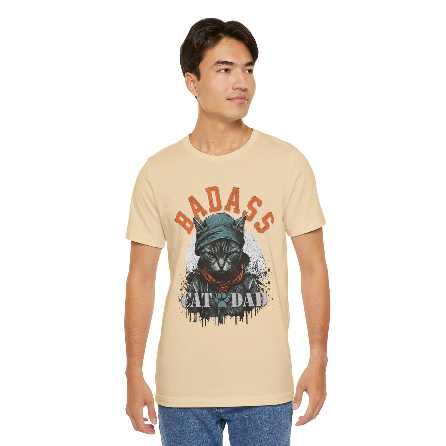 Badass Cat Dad Unisex T-Shirt – Funny Cat Lover Tee for Proud Pet Owners - FPD