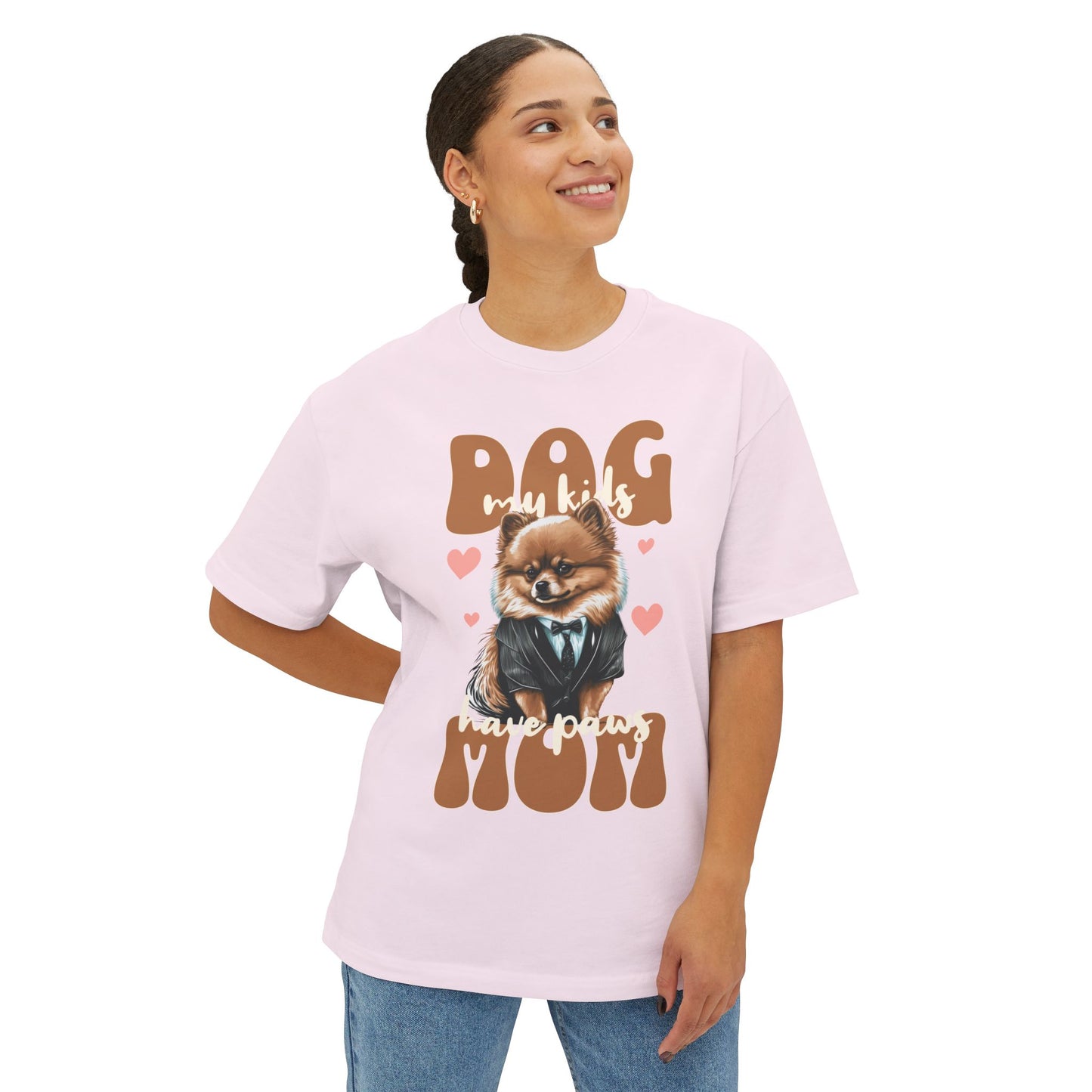 Oversized Dog Mom T-Shirt | Cute & Comfy Pet Lover Tee - FPD