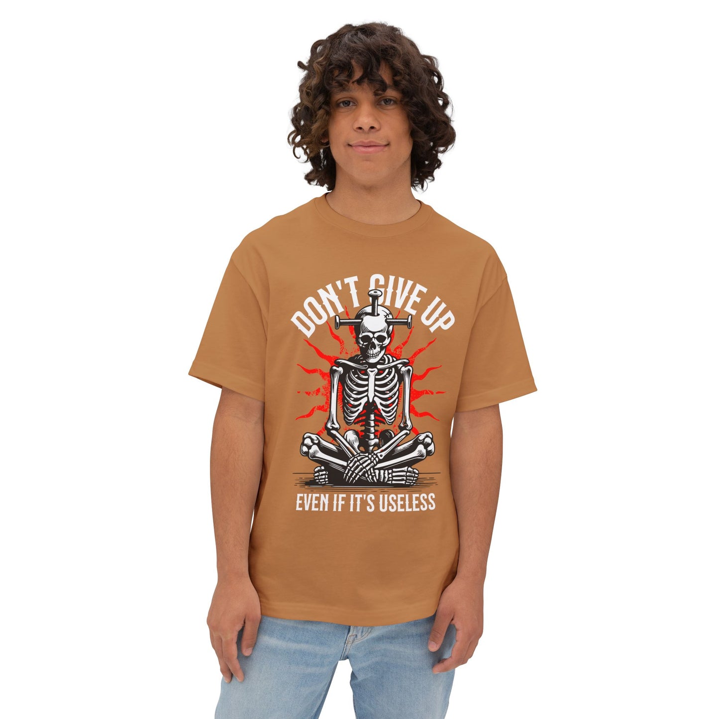 FPD - Don’t Give Up Oversized Tee – Grit & Persistence Statement Shirt