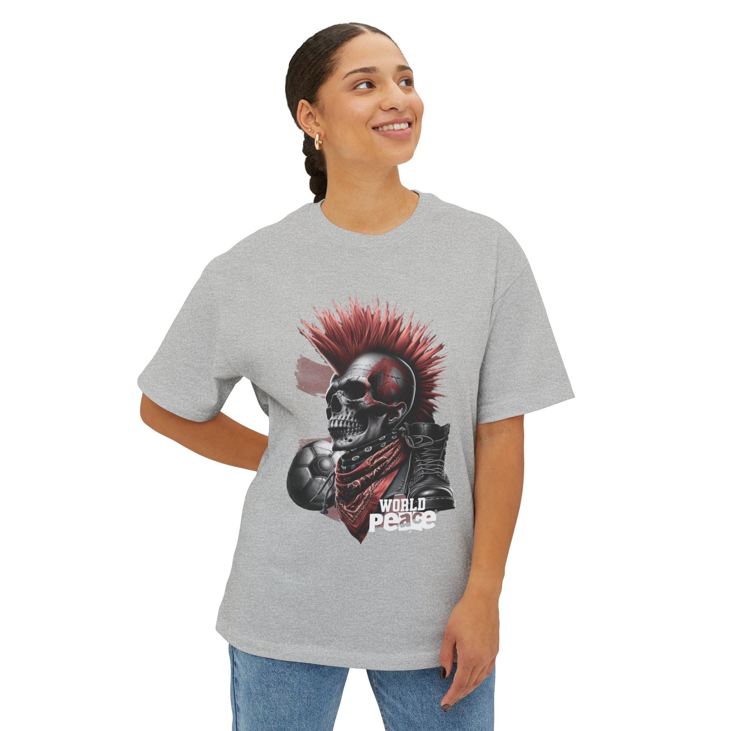 FPD - World Peace Oversized Tee — Dreamer & Peacemaker Statement Shirt