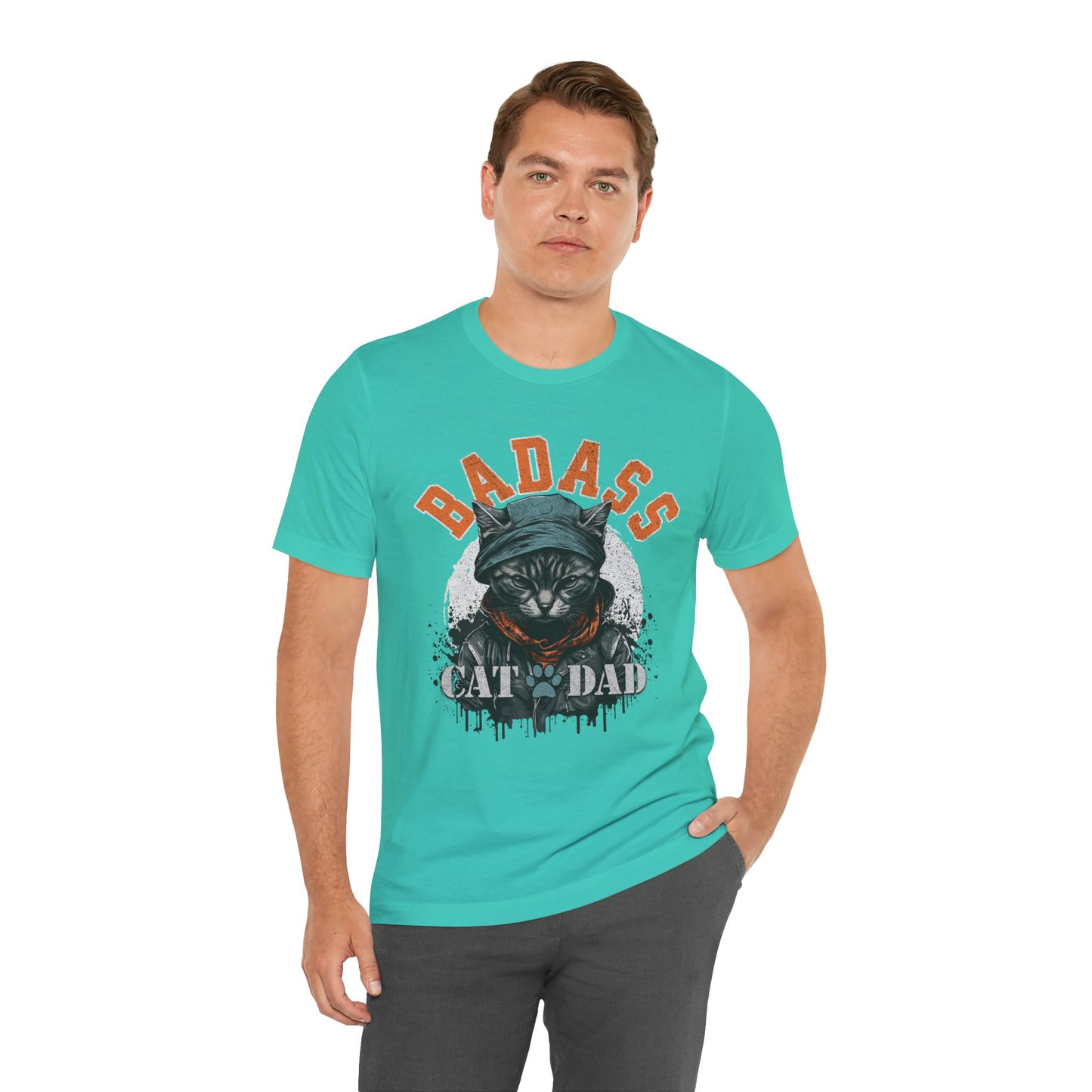 Badass Cat Dad Unisex T-Shirt – Funny Cat Lover Tee for Proud Pet Owners - FPD