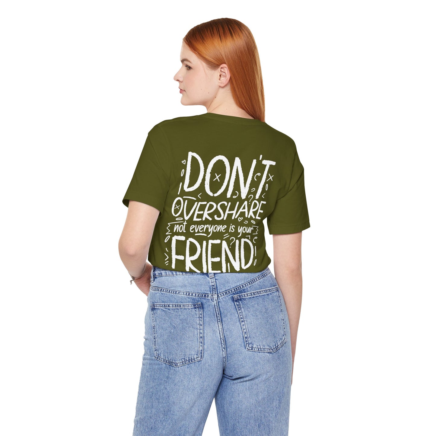 F&BPD - Don’t Overshare Unisex Tee – Boundaries Statement Shirt