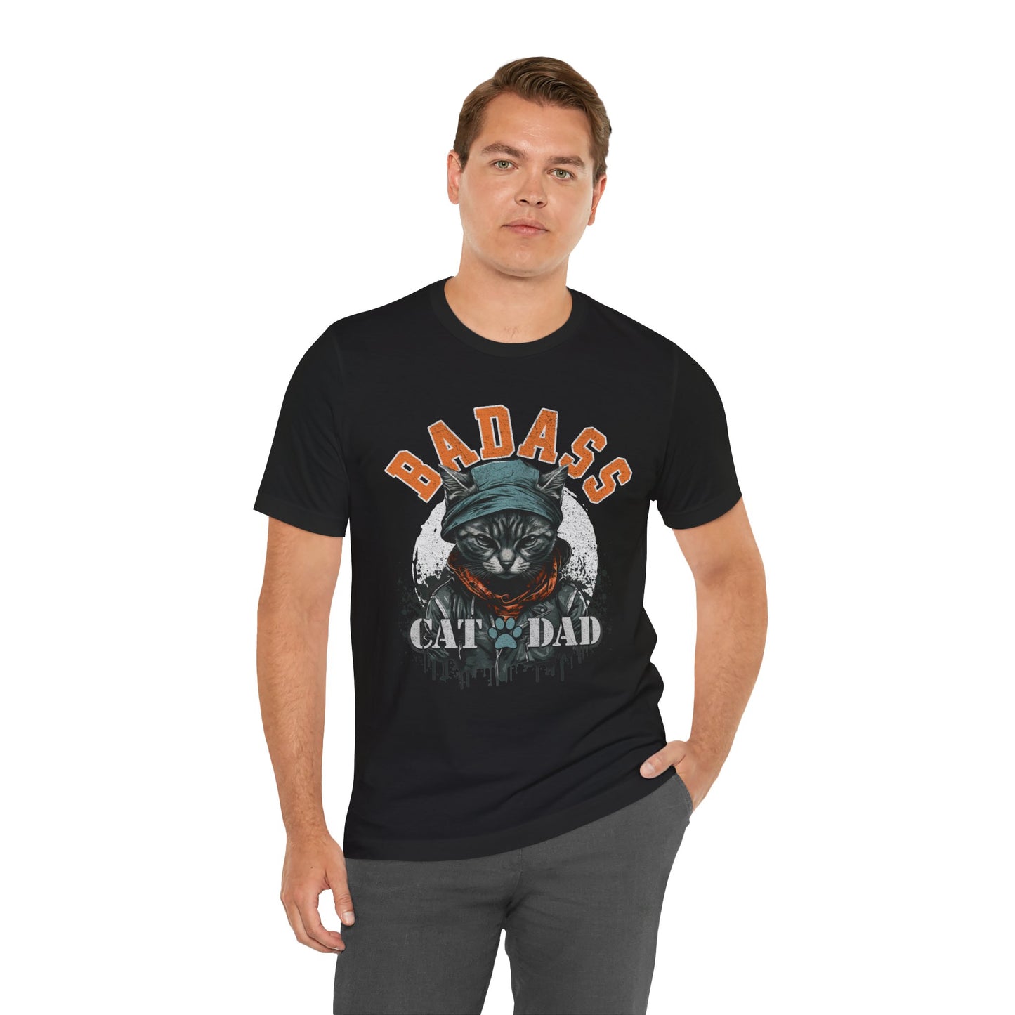 Badass Cat Dad Unisex T-Shirt – Funny Cat Lover Tee for Proud Pet Owners - FPD