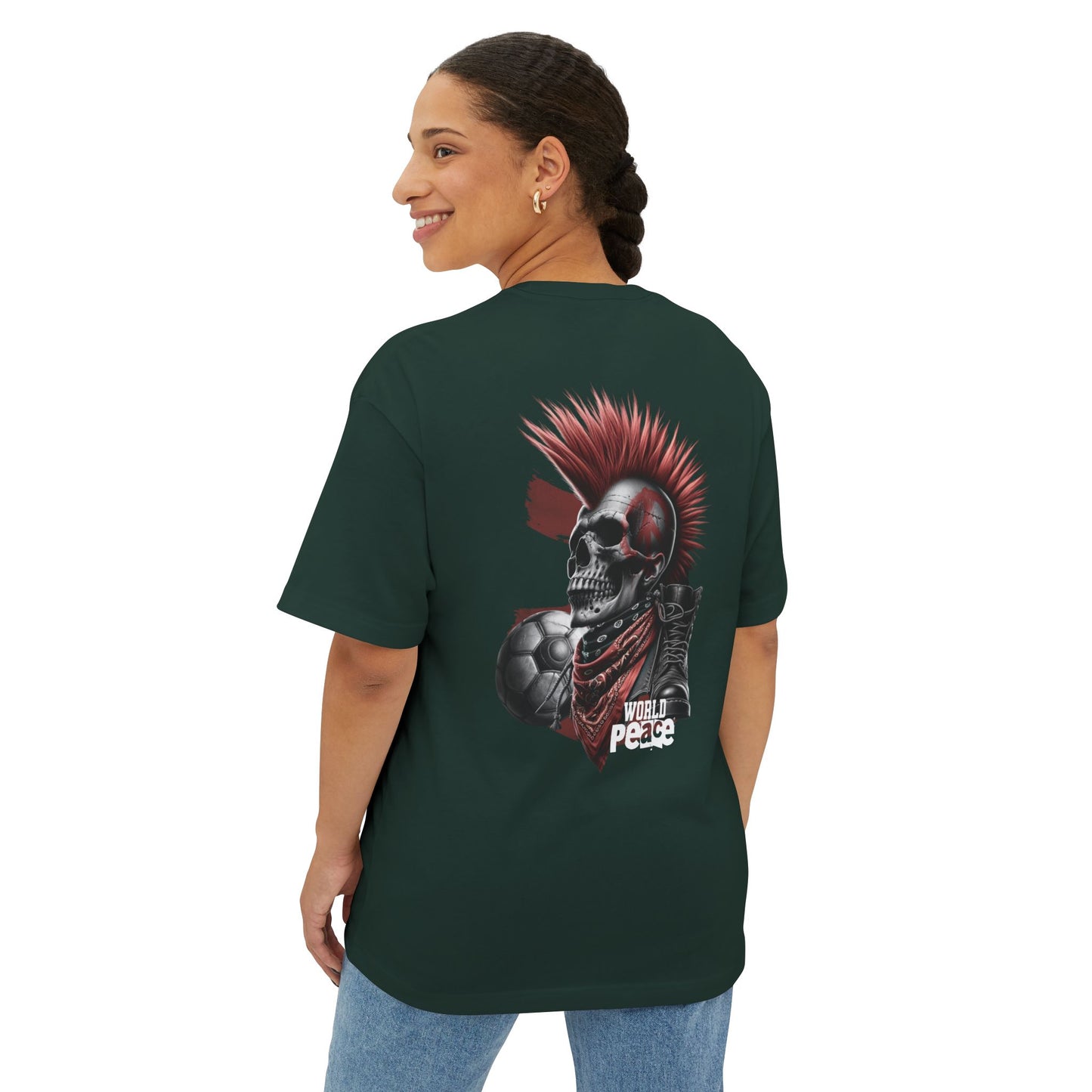 F&BPD - World Peace Oversized Tee – Hope & Unity Statement Shirt
