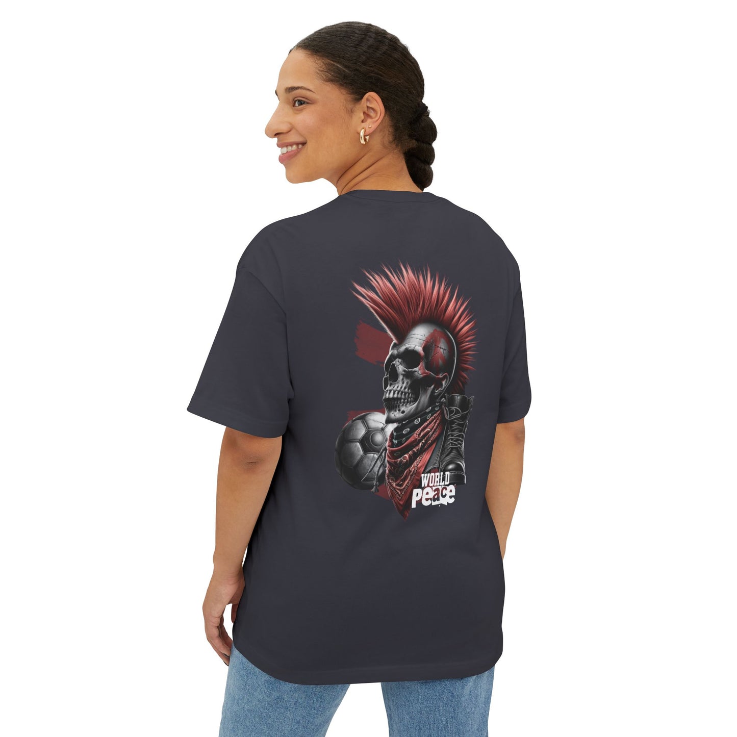 F&BPD - World Peace Oversized Tee – Hope & Unity Statement Shirt