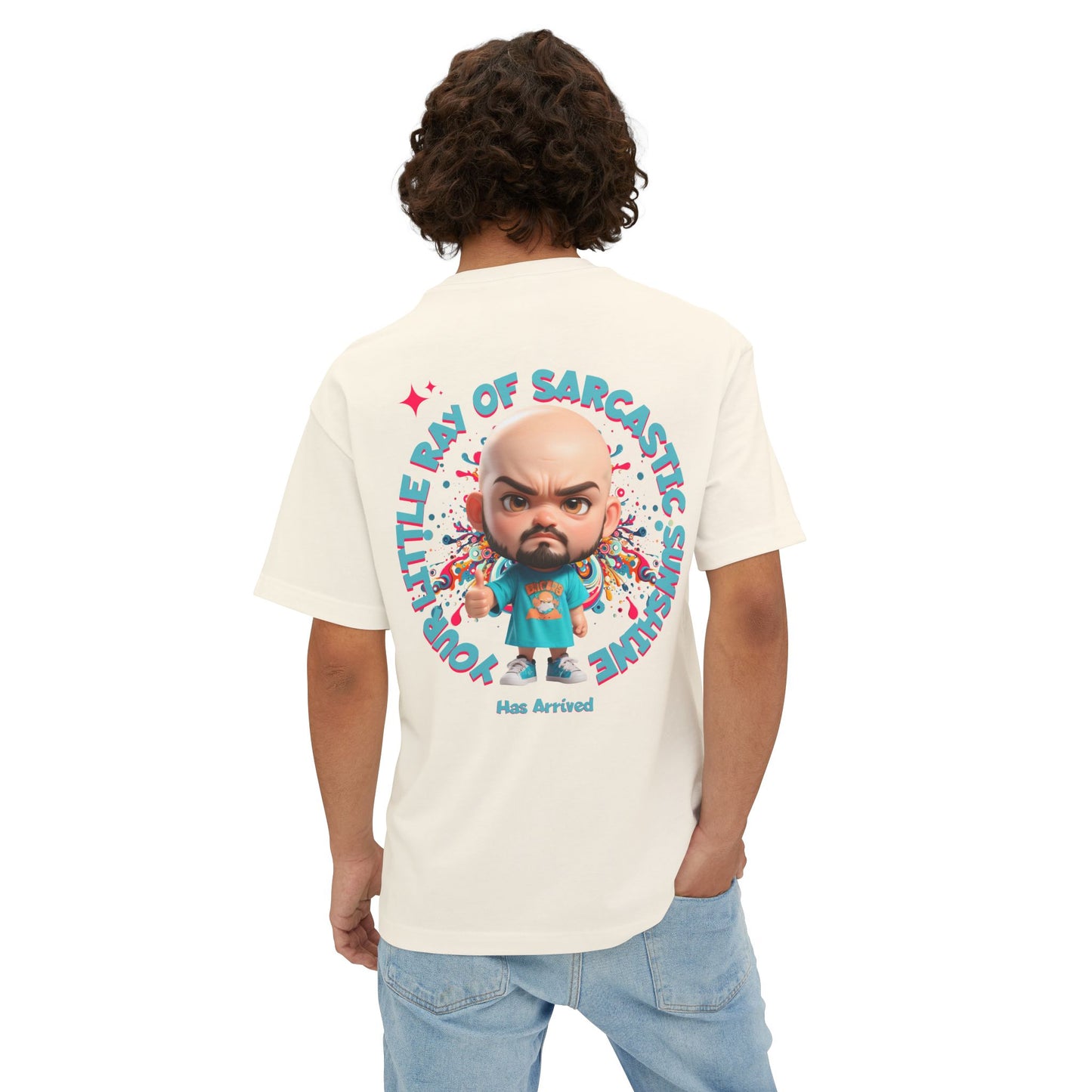 Your Little Ray of Sarcastic Sunshine Oversized Graphic Tee – BPD Humor Shirt