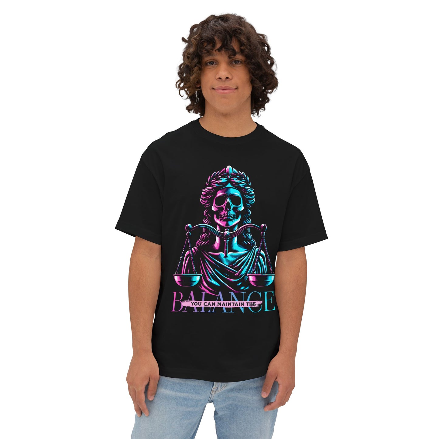 FPD - Maintain the Balance Oversized Tee – Wellness & Mindfulness Shirt