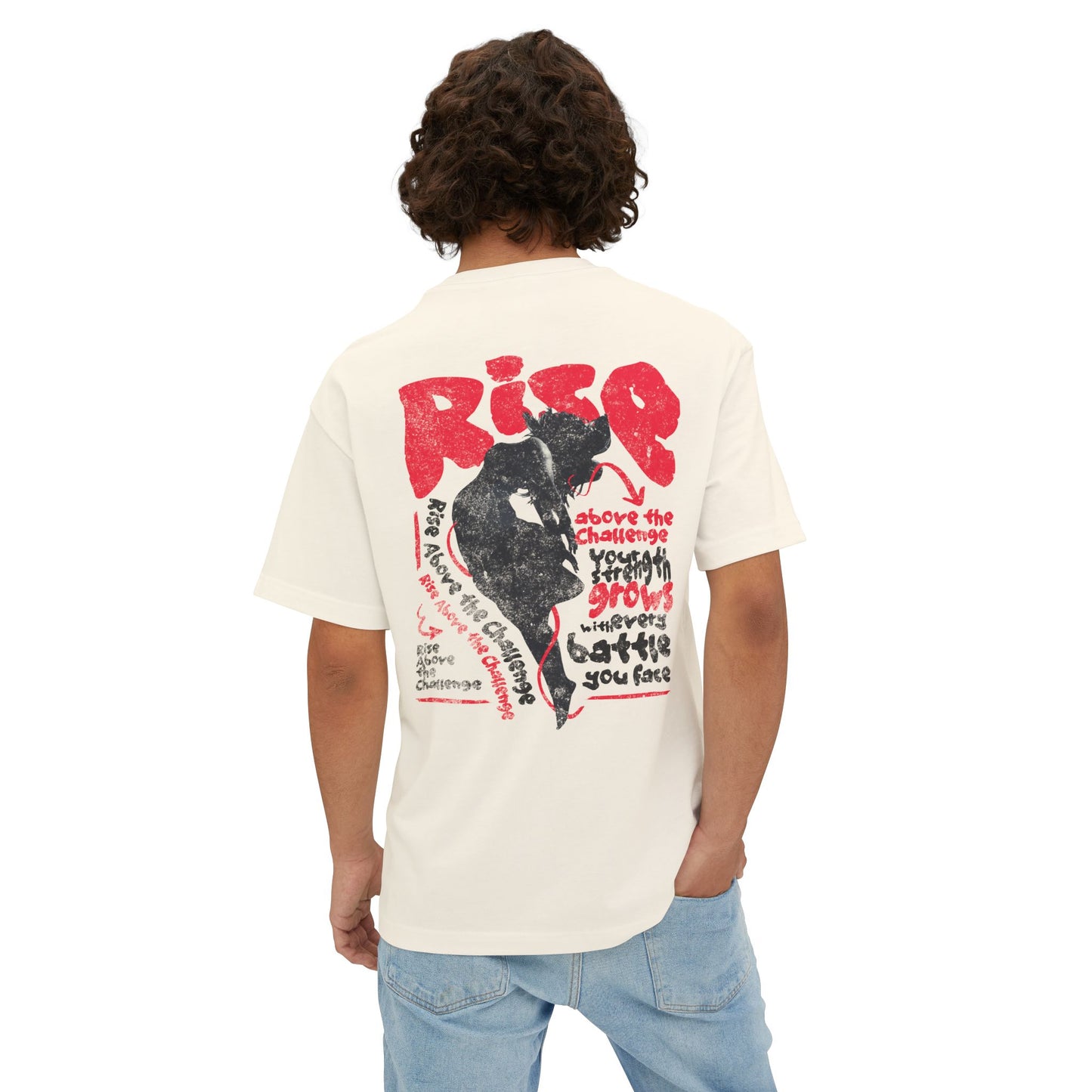 F&BPD - Rise Oversized Tee – Mental Armor & Empowerment Streetwear