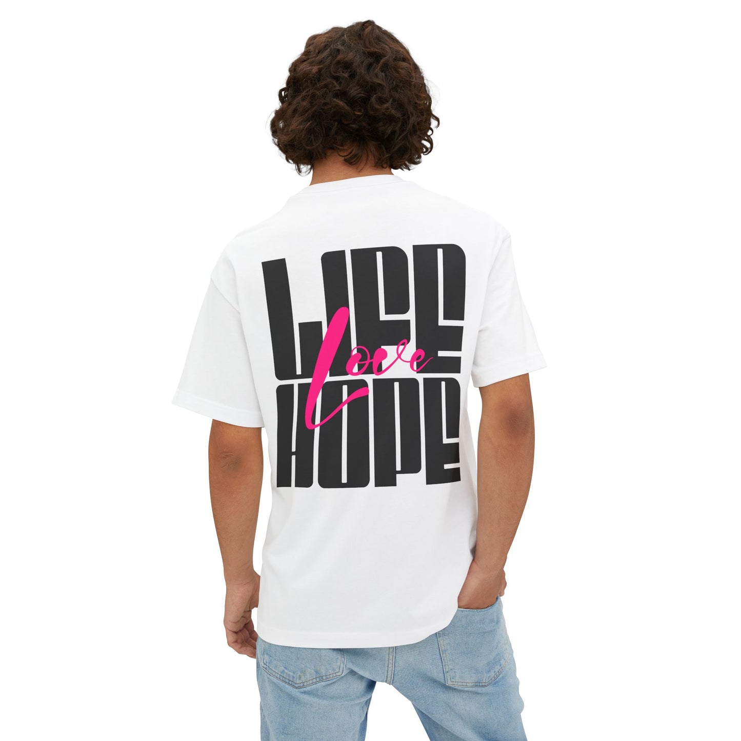 F&BPD - Love Life Hope - Oversized T-Shirt | Positive & Empowering Tee