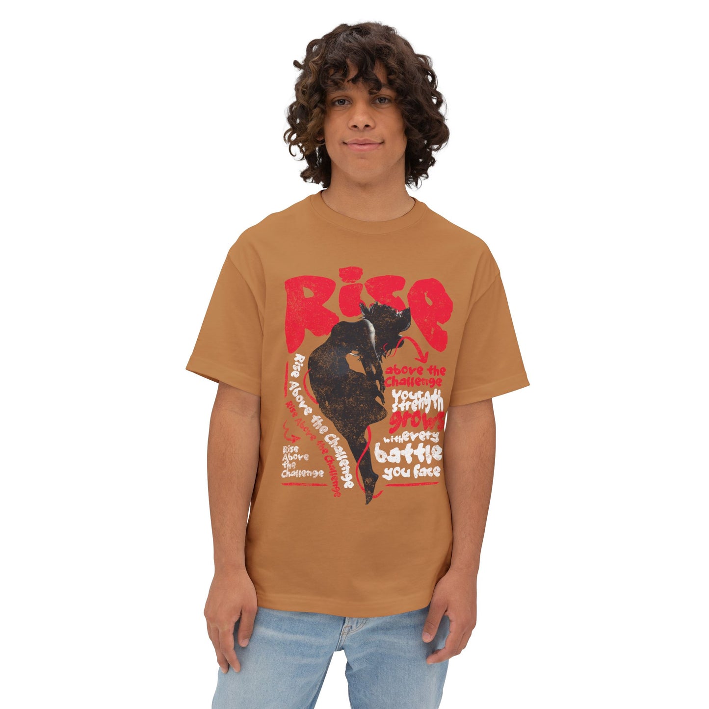 FPD - Rise Oversized Tee – Empowerment & Motivation Statement Shirt