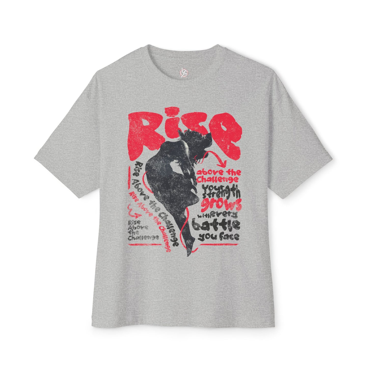 FPD - Rise Oversized Tee – Empowerment & Motivation Statement Shirt