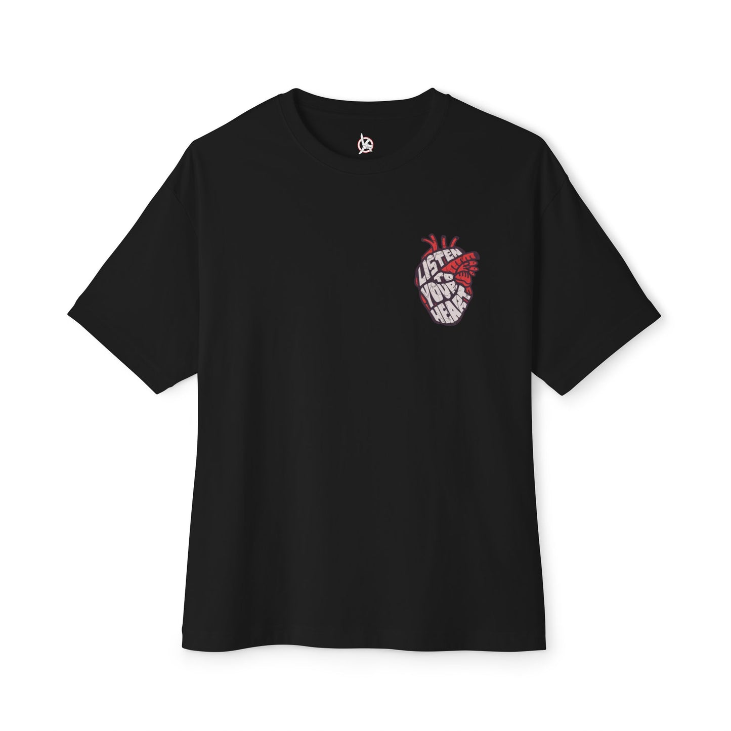 FPD - Listen to Your Heart Oversized Tee — Intuition & Emotion Statement Shirt