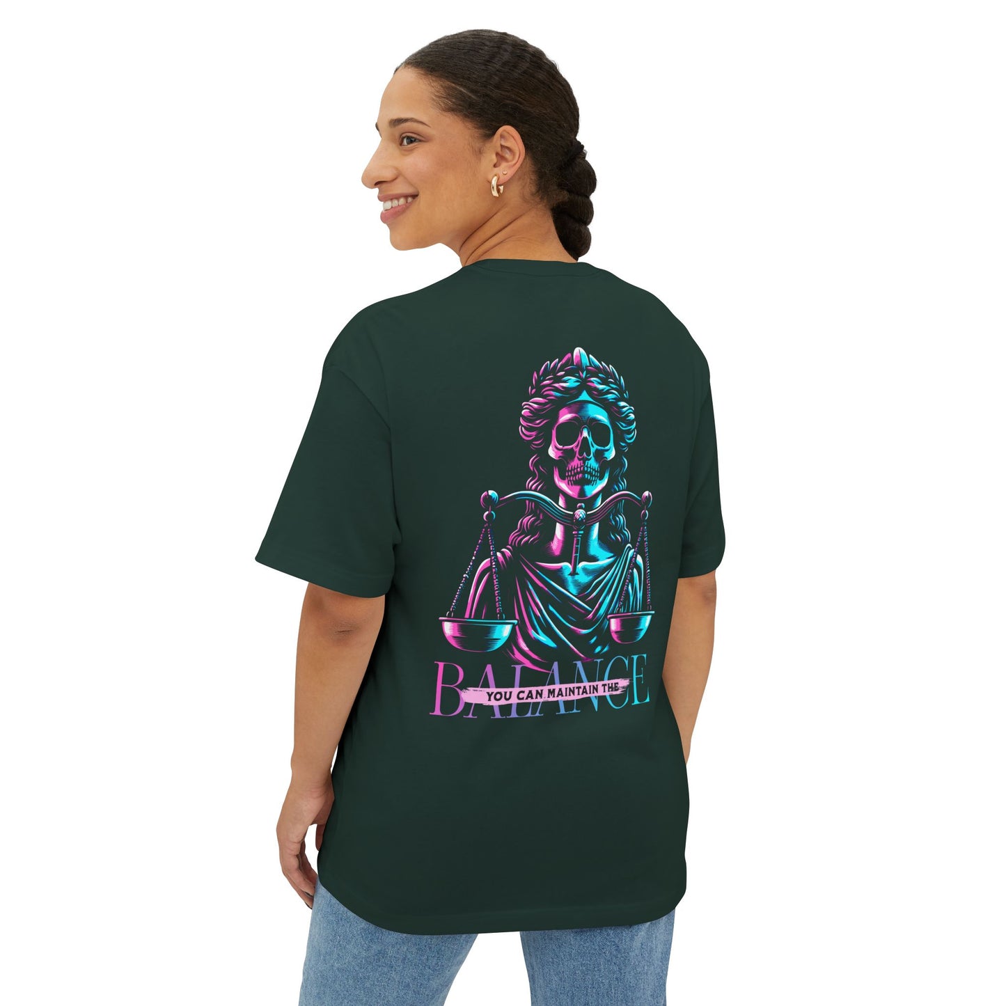F&BPD - Maintain the Balance Oversized Tee – Mindfulness Statement Streetwear