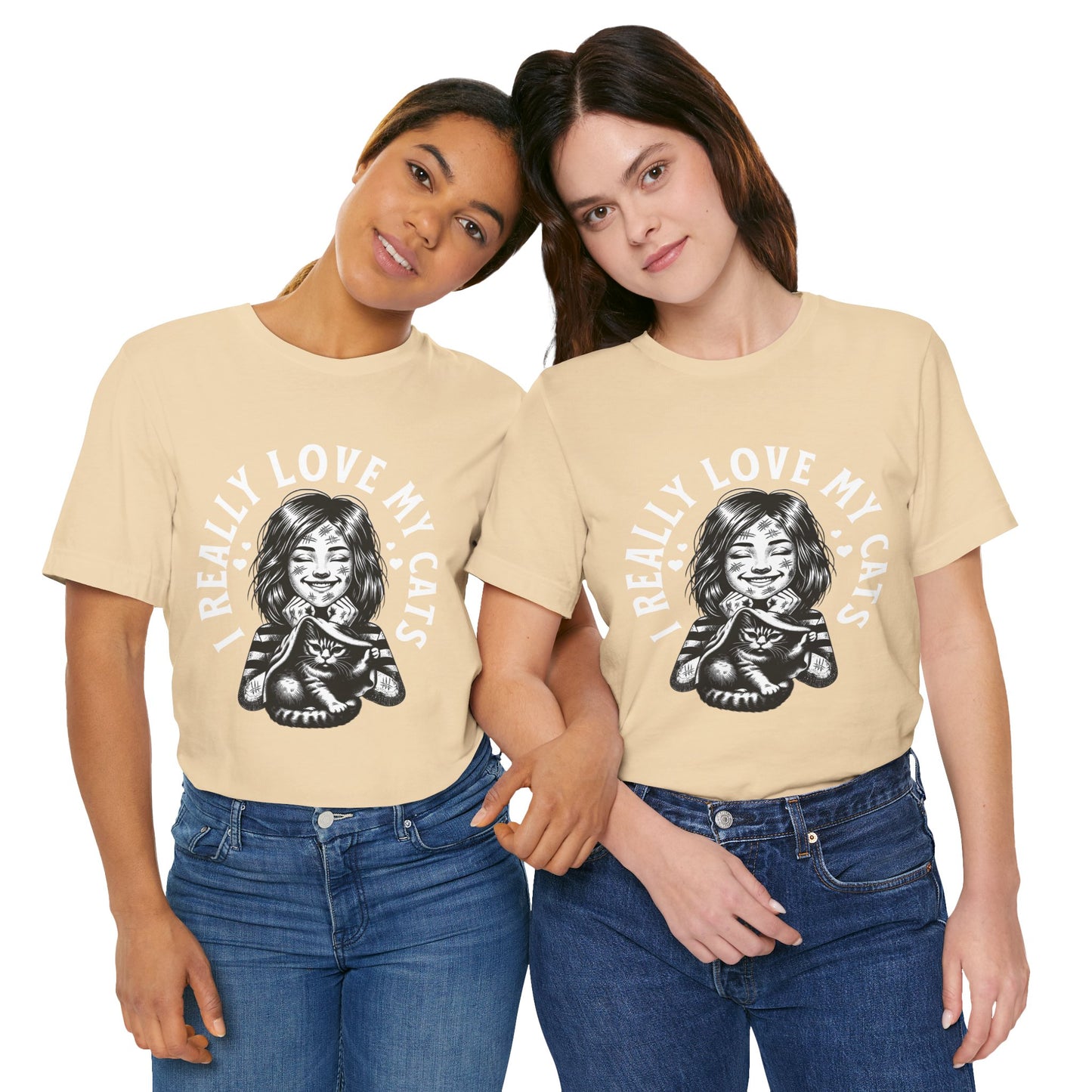 I Really Love My Cats T-Shirt | Cute Cat Lover Unisex Tee - FPD