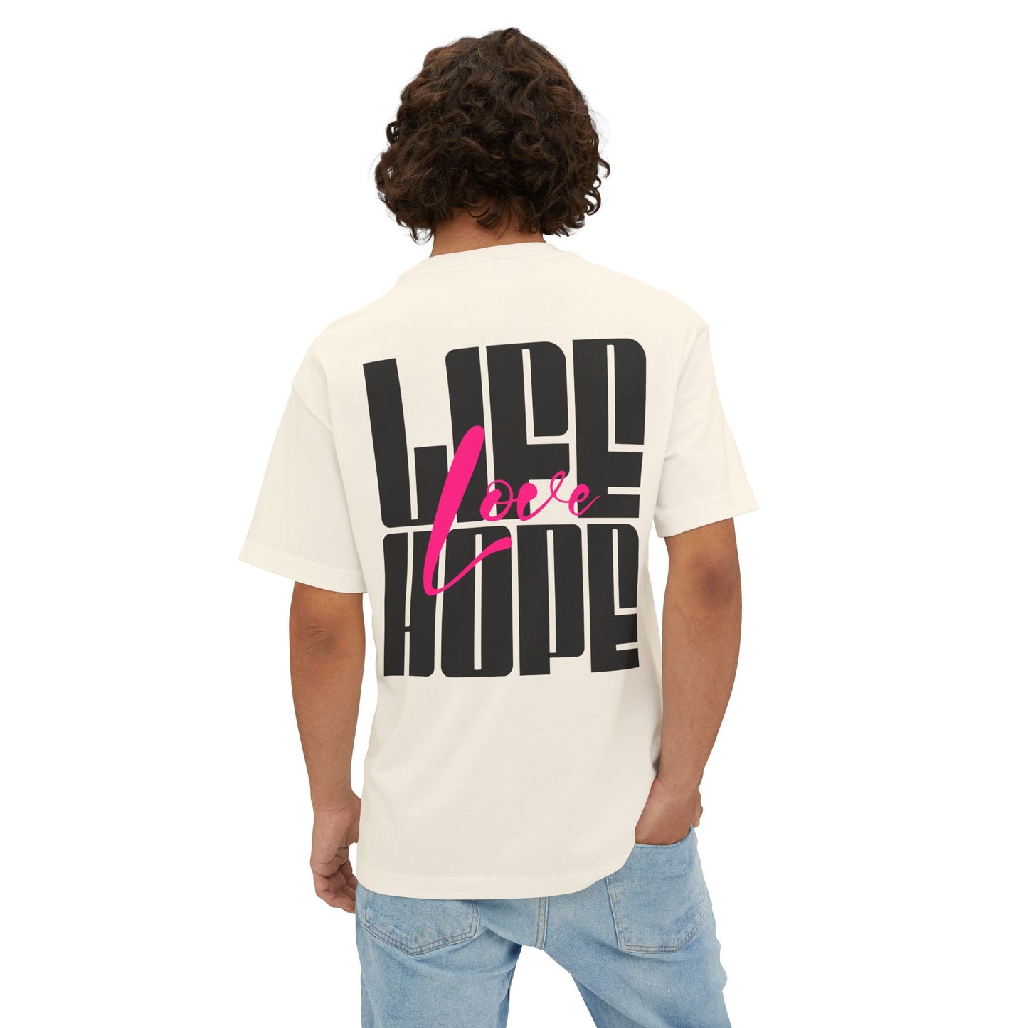 F&BPD - Love Life Hope - Oversized T-Shirt | Positive & Empowering Tee